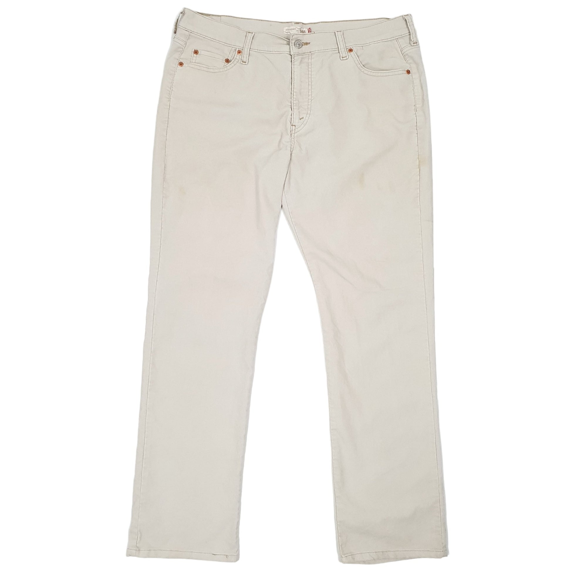 Womens Cream Levis  Corduroy Trousers