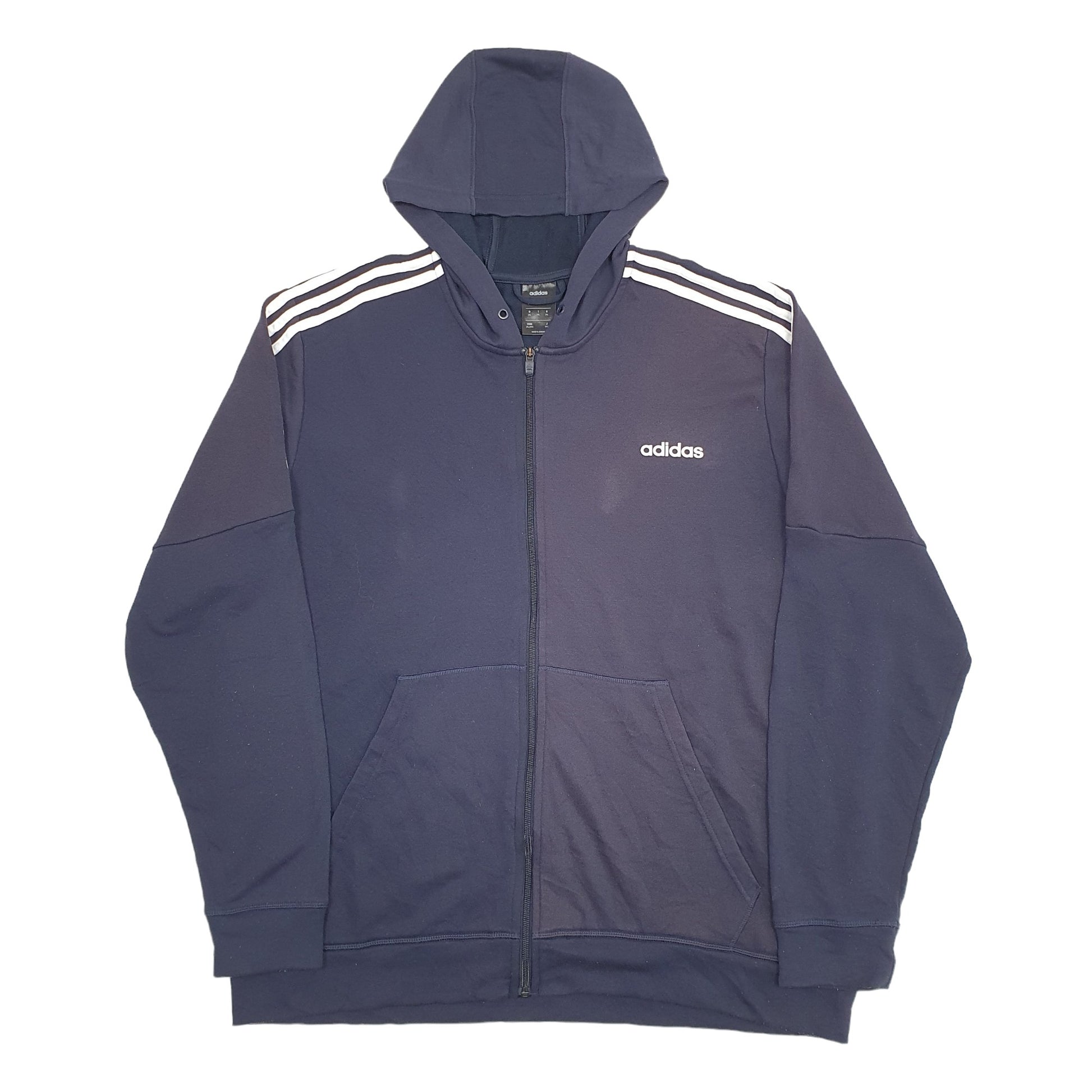 Mens Blue Adidas Track Top Hoodie Jumper