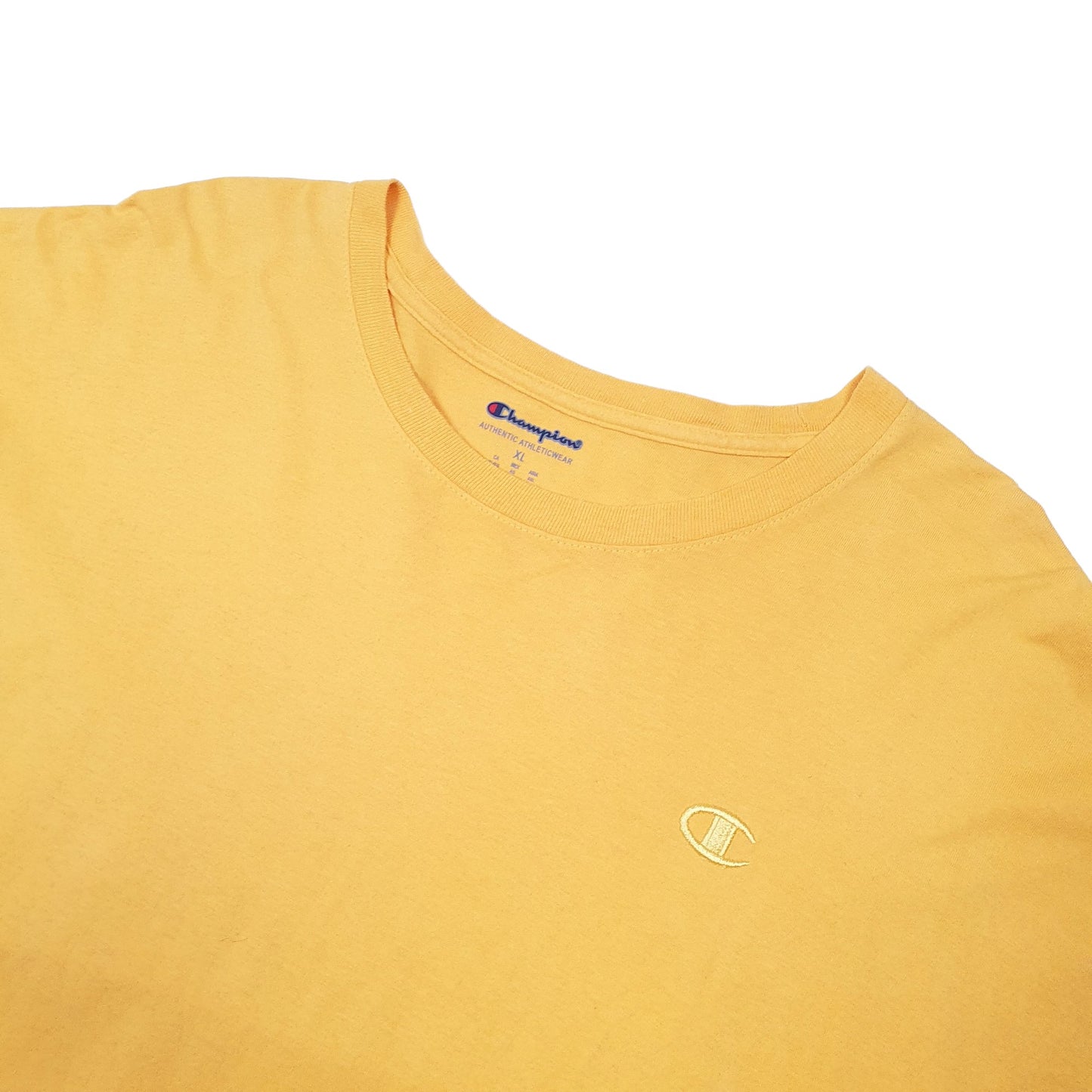 Champion Short Sleeve T Shirt Yellow