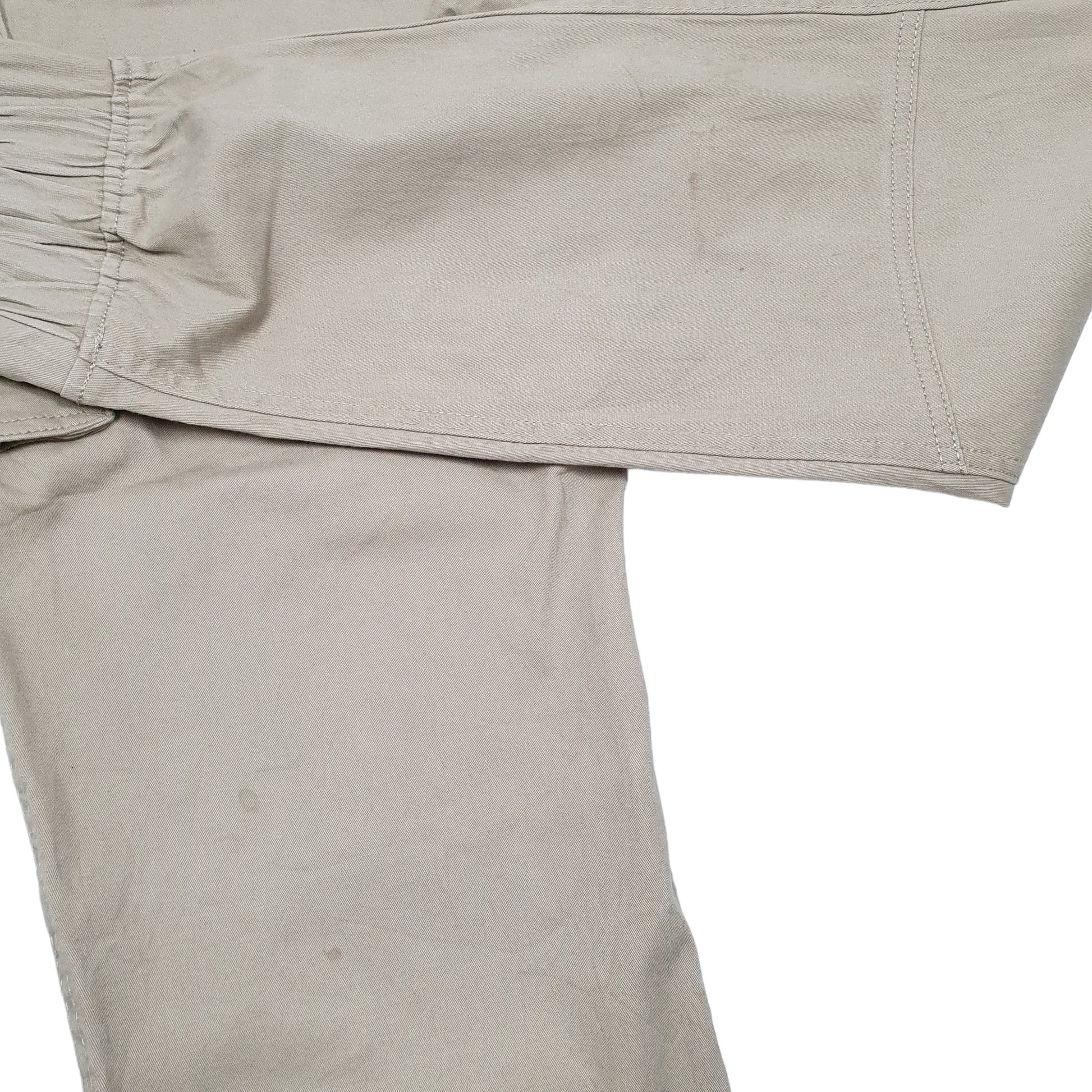 Mens Beige Mountain Ridge Combat Pants Cargo Trousers