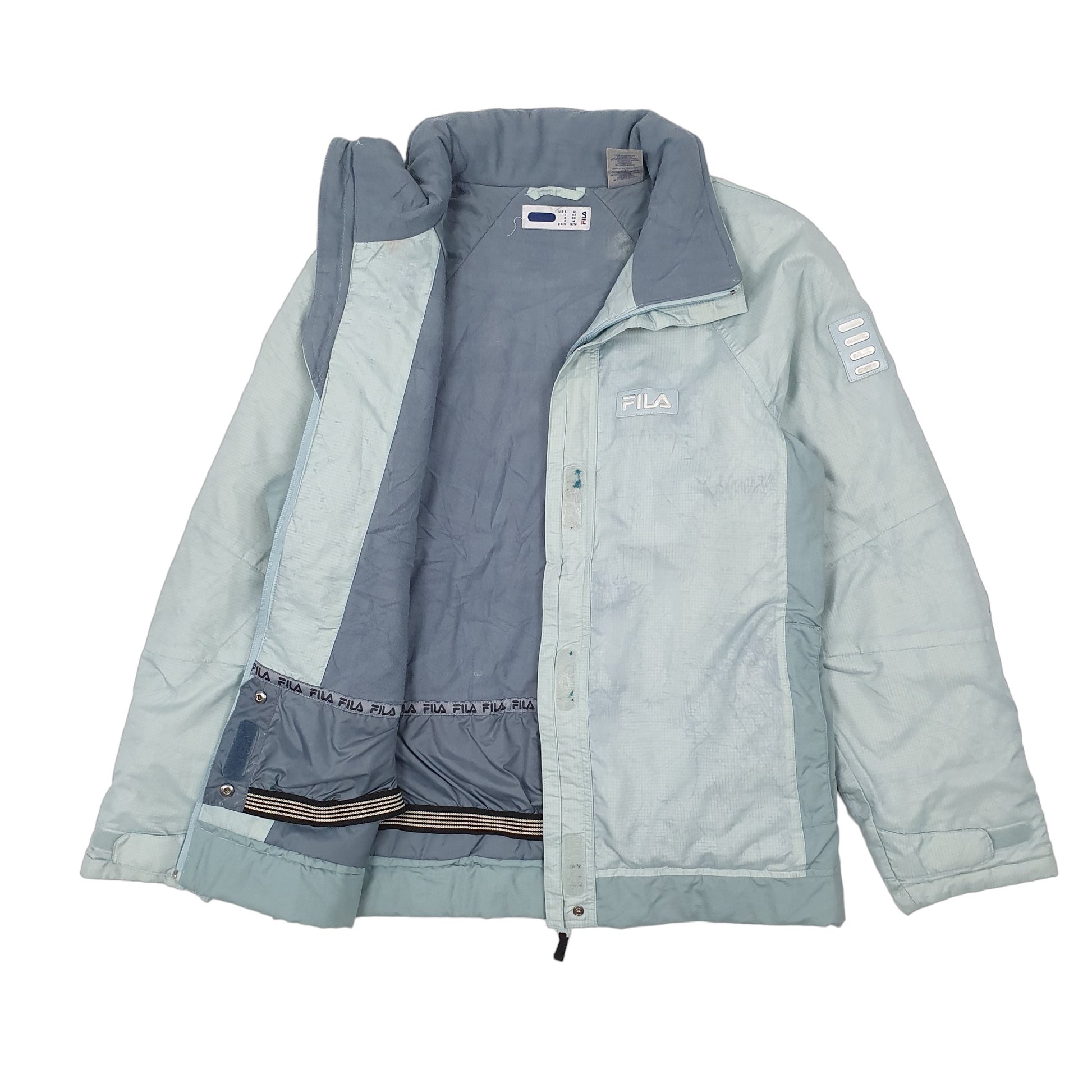 Womens Blue Fila Padded Ski  Coat
