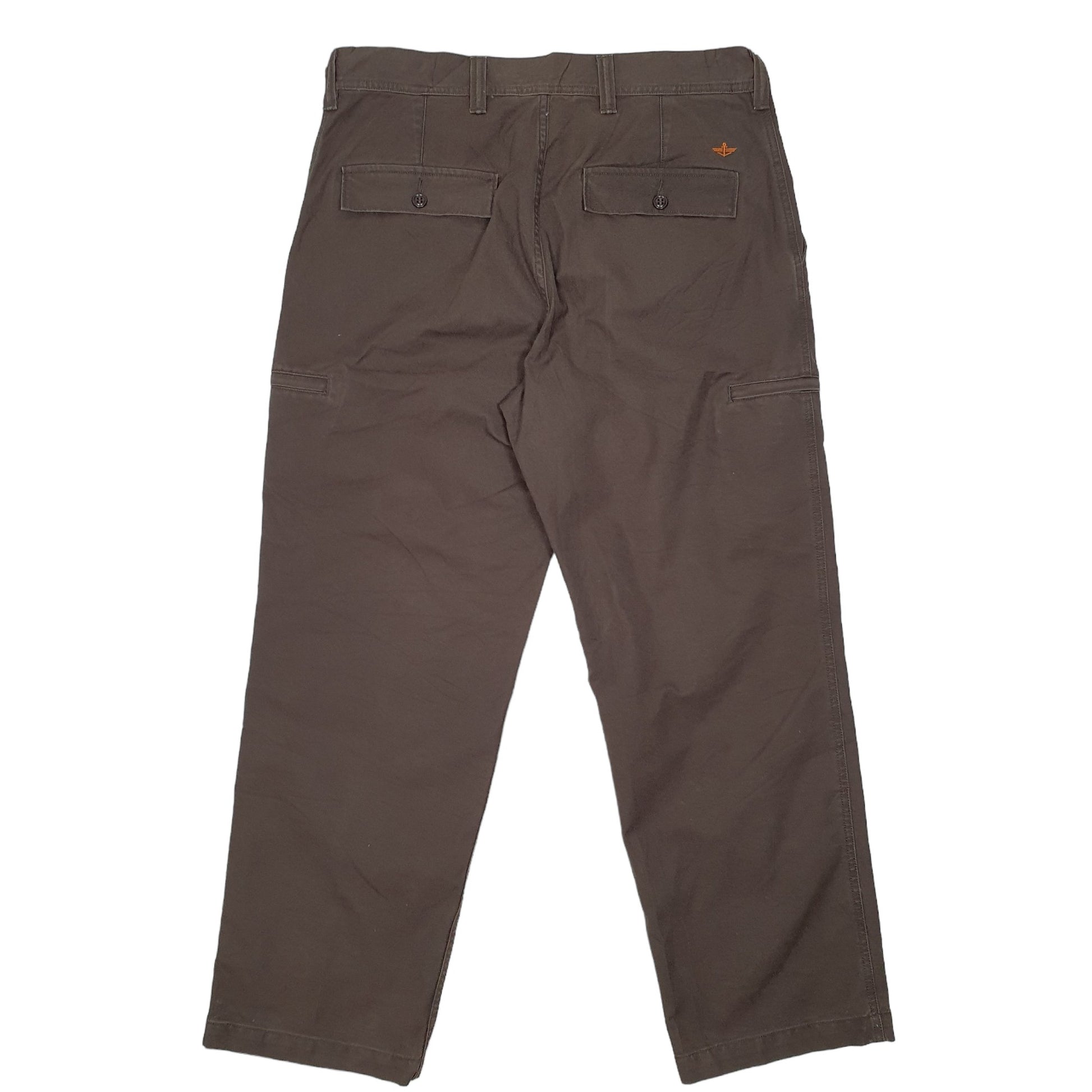 Mens Brown Dockers Combat Pants Cargo Trousers