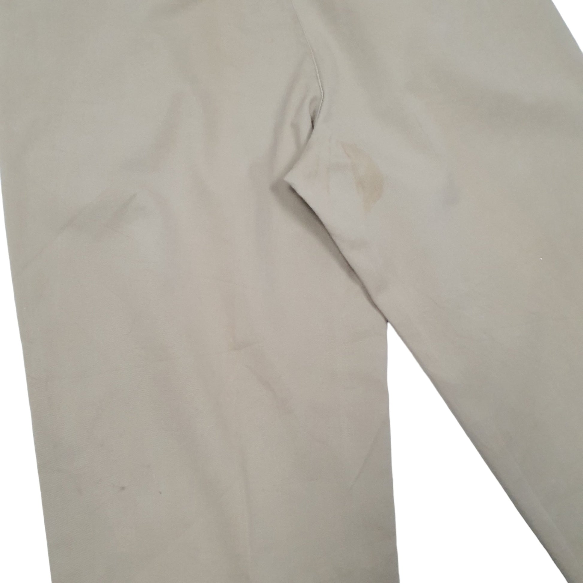 Mens Beige Polo Ralph Lauren Double Pleated Chino Trousers