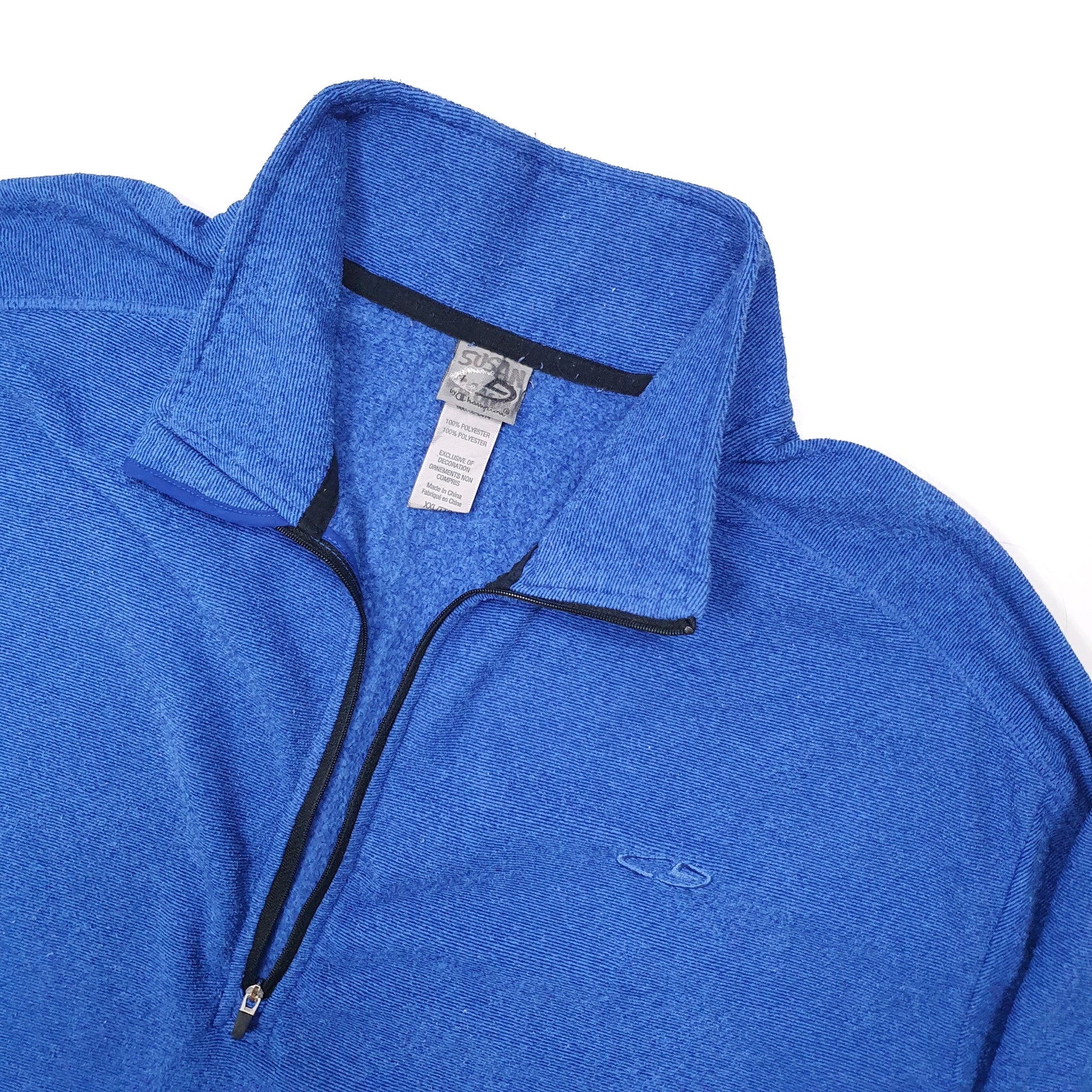 Champion Quarter Zip Fleece XXL Blue