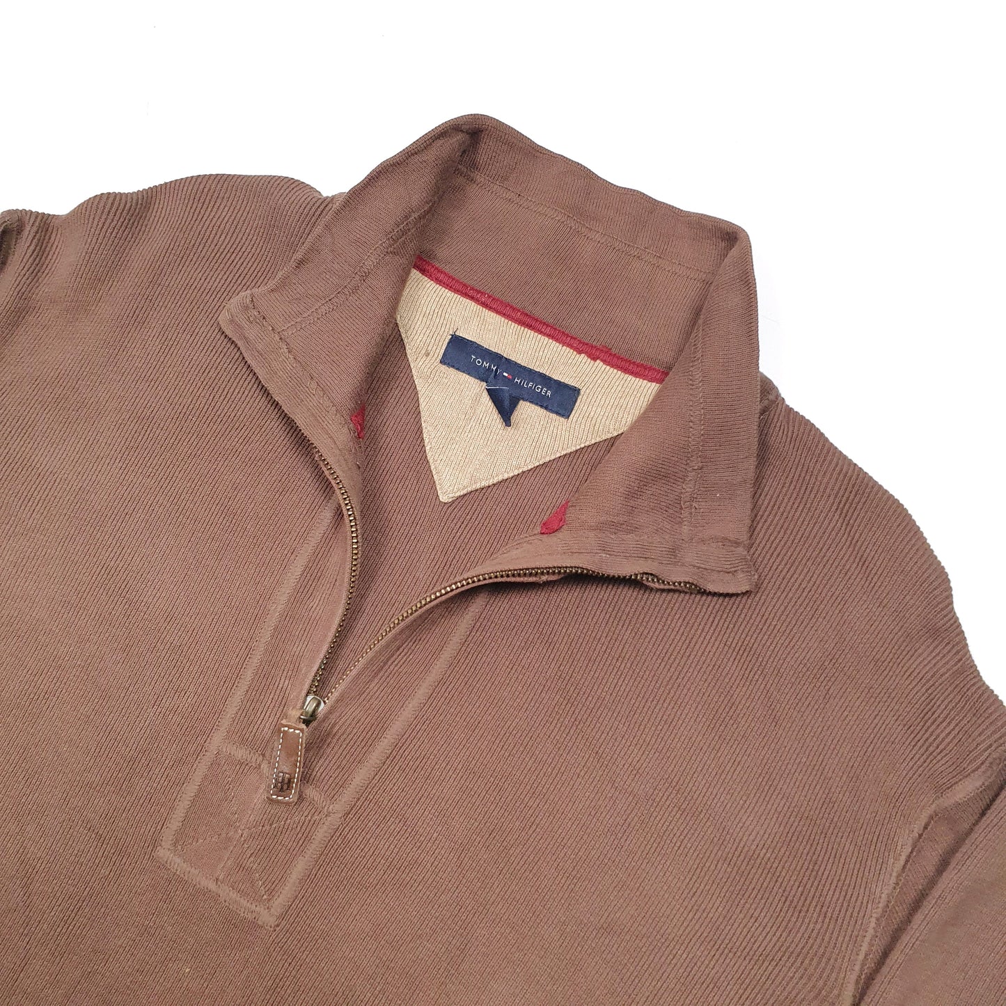 Tommy Hilfiger Quarter Zip L Brown