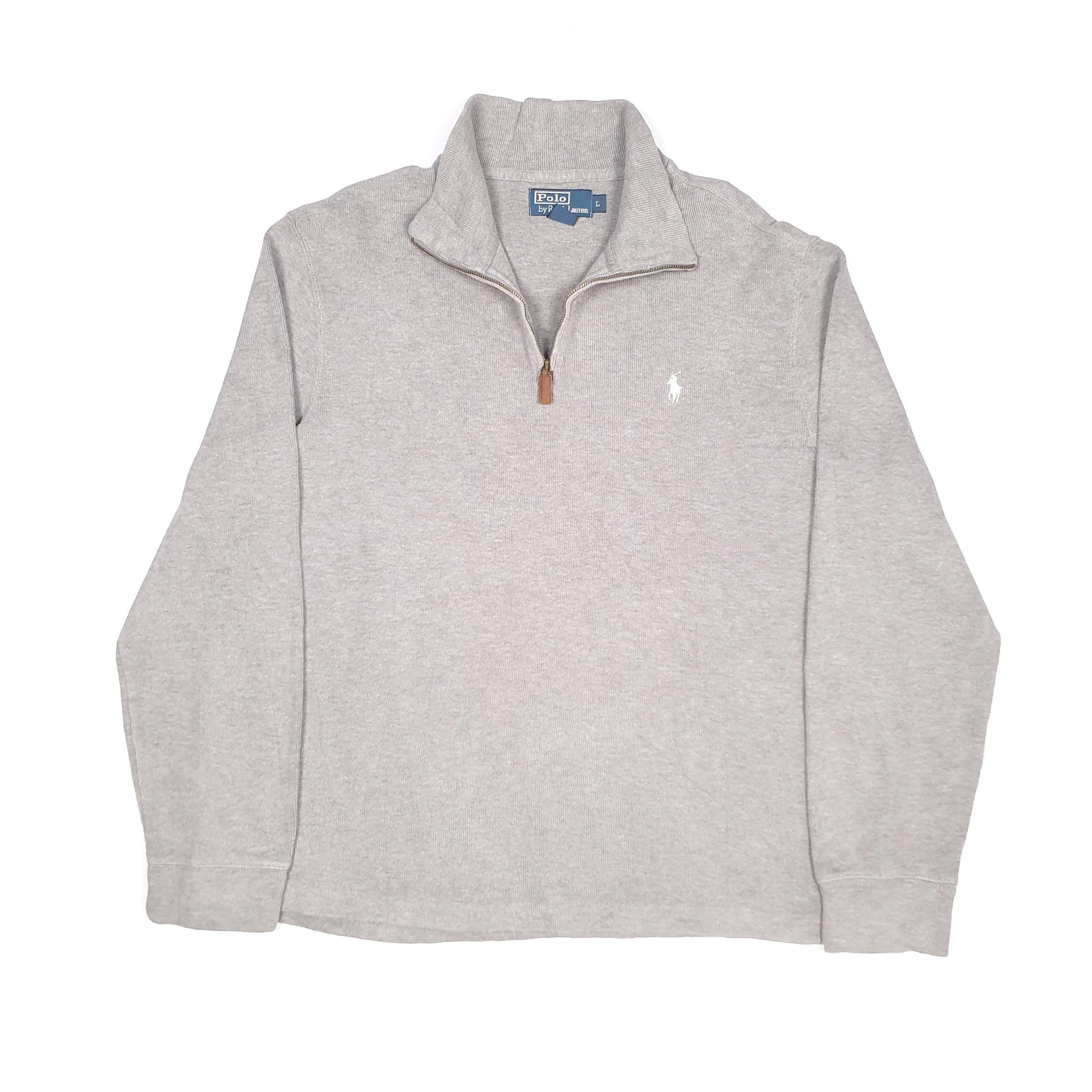 Grey Polo Ralph Lauren Quarter Zip Jumper