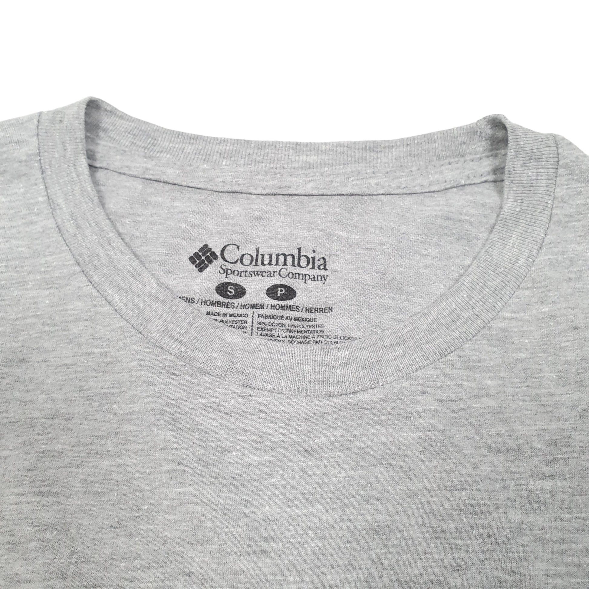 Mens Grey Columbia Sportswear Performance Fishing Gear PFG Short Sleeve T Shirt