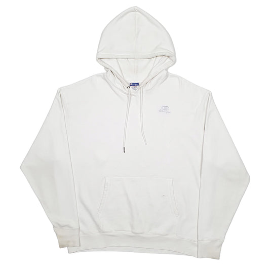 Mens White Champion Hoodie Jumper