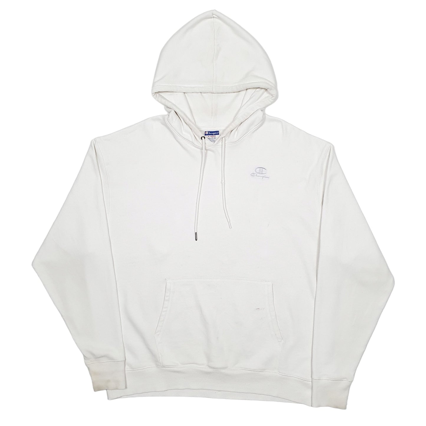 Mens White Champion  Hoodie Jumper