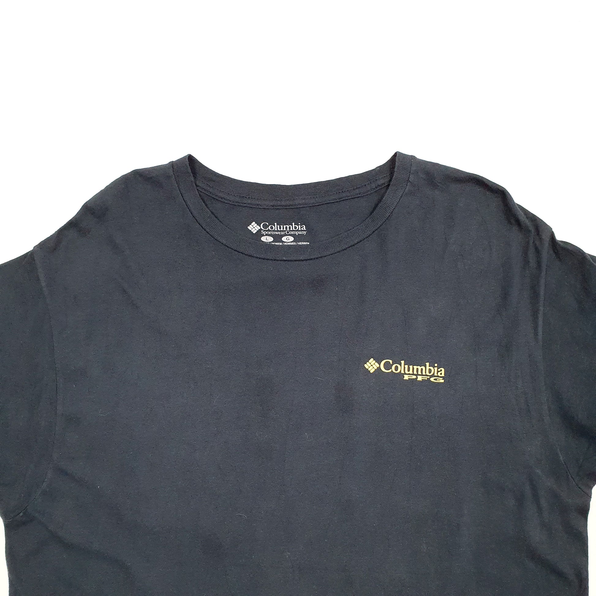 Mens Navy Columbia Sportswear PFG Performance Fishing Gear Short Sleeve T Shirt