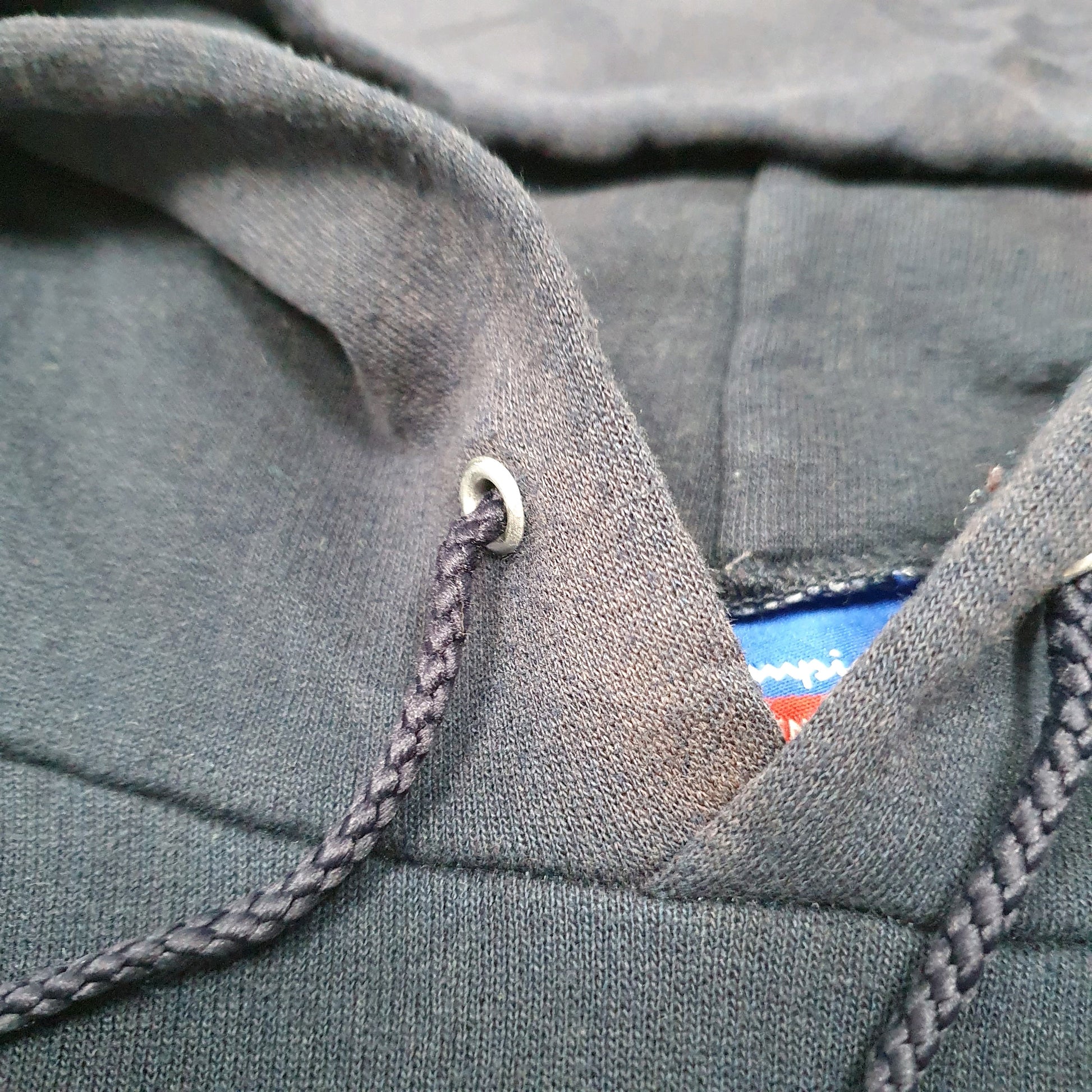 Mens Navy Champion Franklin College USA Hoodie Jumper