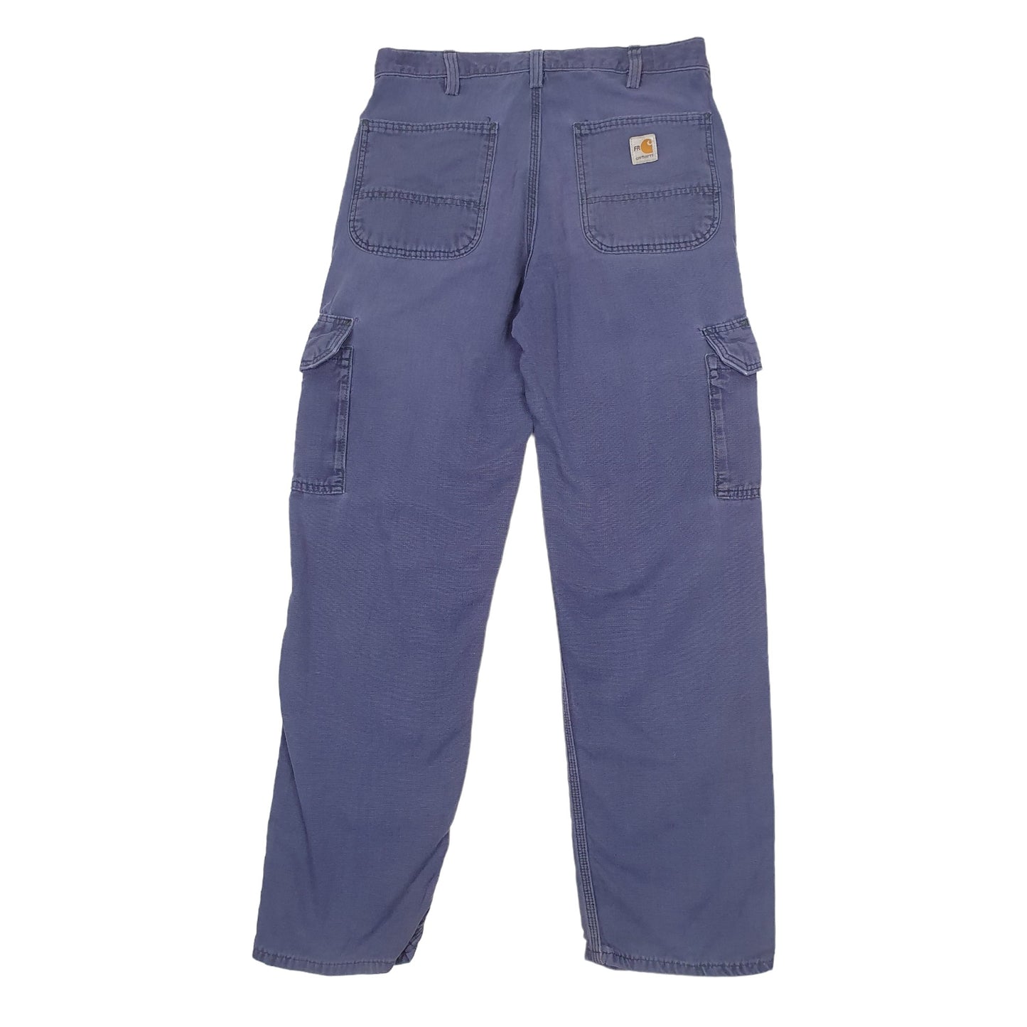 Mens Blue Carhartt Fire Resistance Cargo Trousers