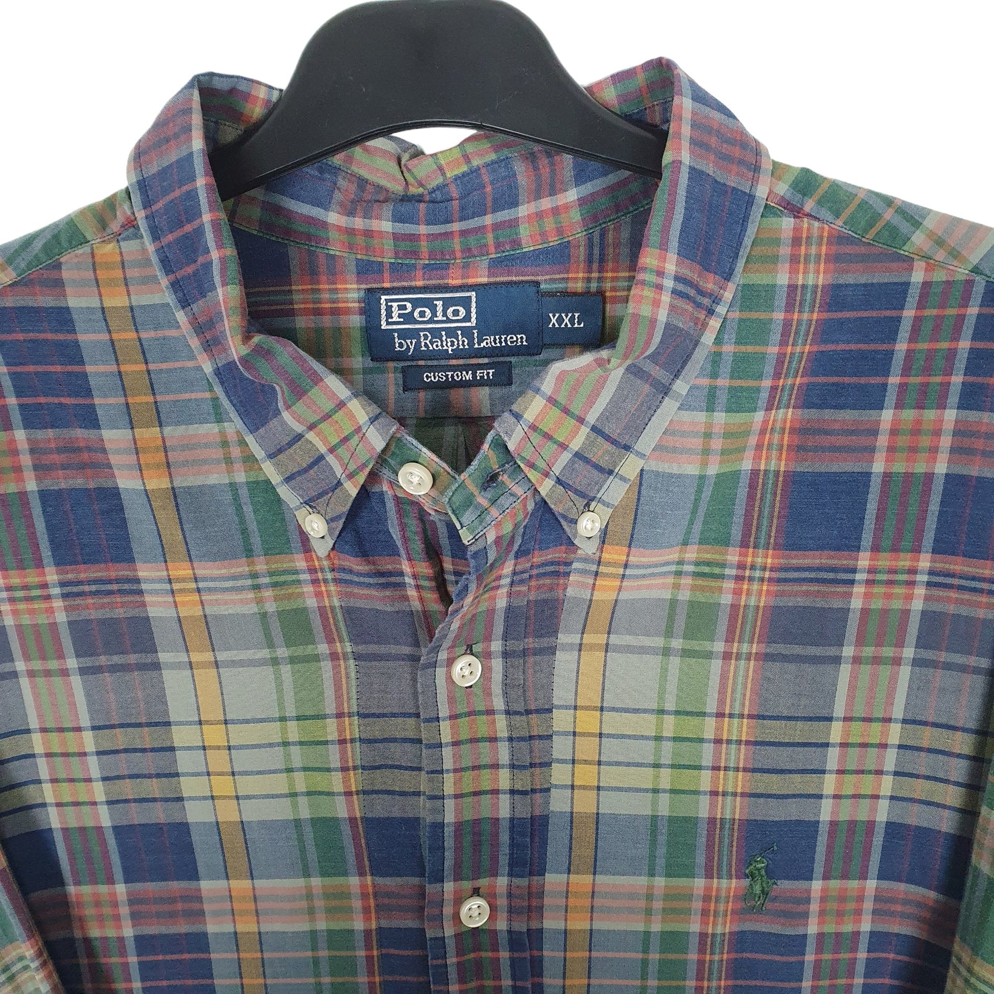 Ralph Lauren Long Sleeve Custom Fit Check Shirt Green