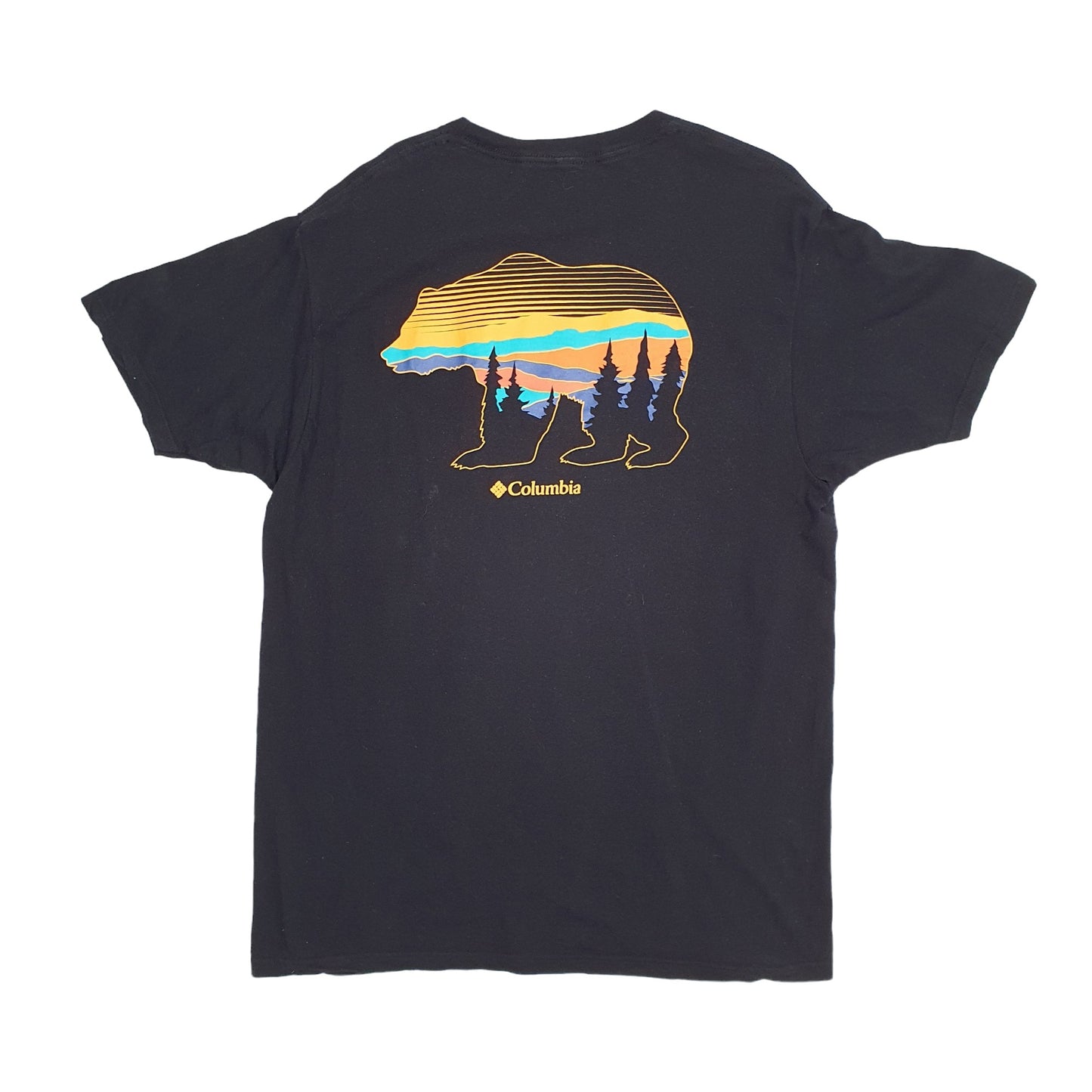 Mens Red Columbia Sportswear  Short Sleeve T Shirt