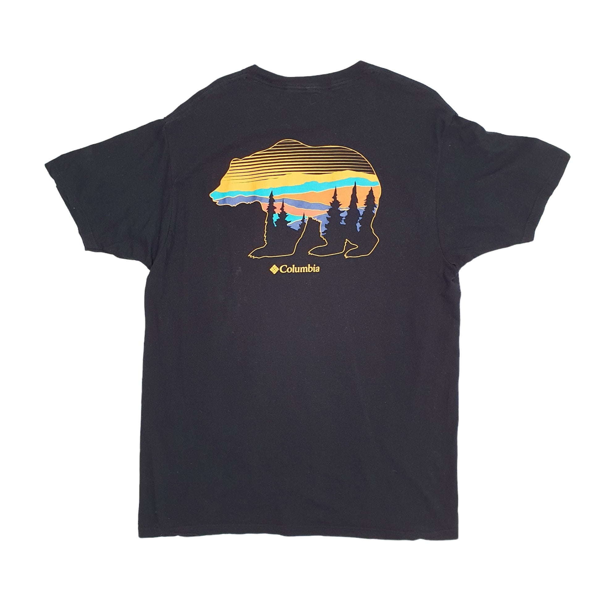 Mens Red Columbia Sportswear  Short Sleeve T Shirt