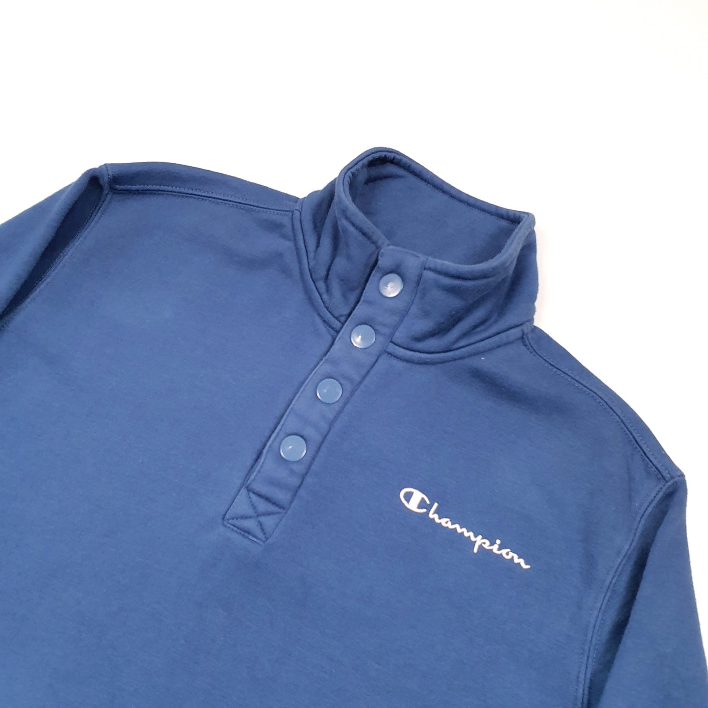 Champion Popper fastening Quarter Zip M Blue