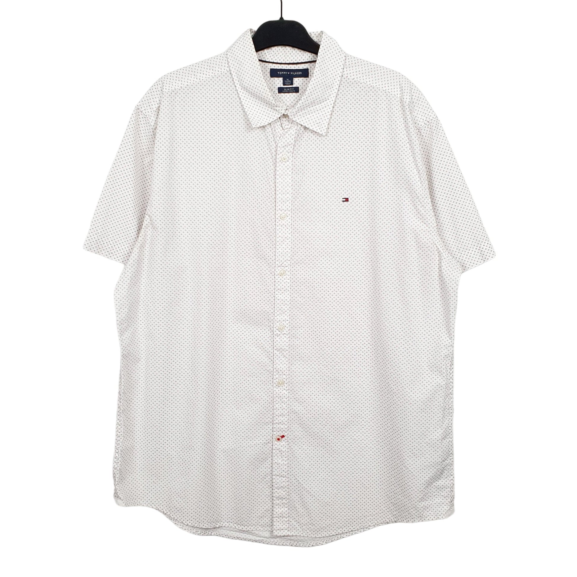 White Tommy Hilfiger Short Sleeve Shirt