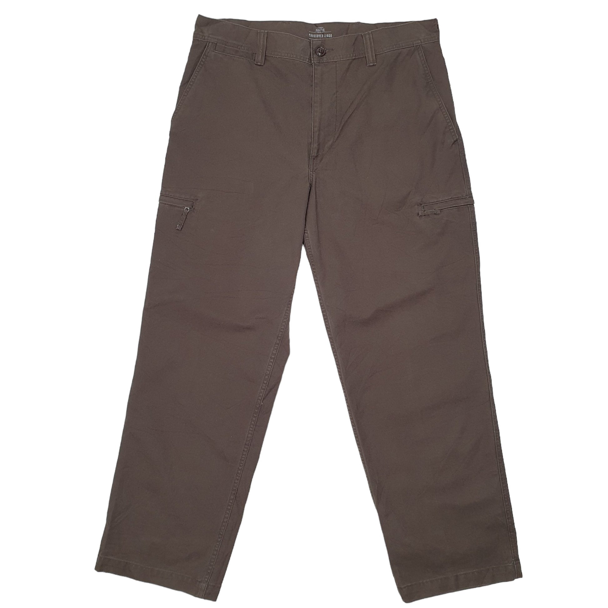 Mens Brown Dockers Combat Pants Cargo Trousers