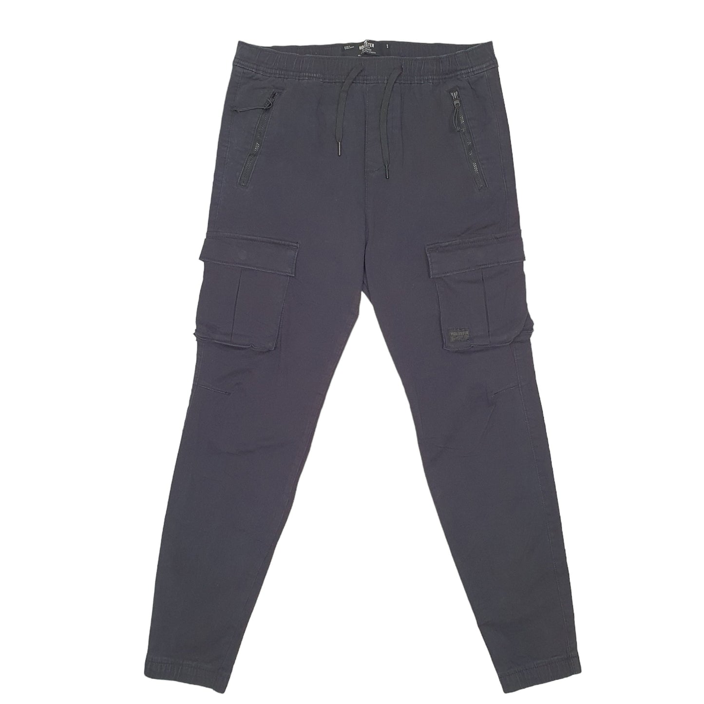 Mens Black Hollister Combat Pants Cargo Trousers