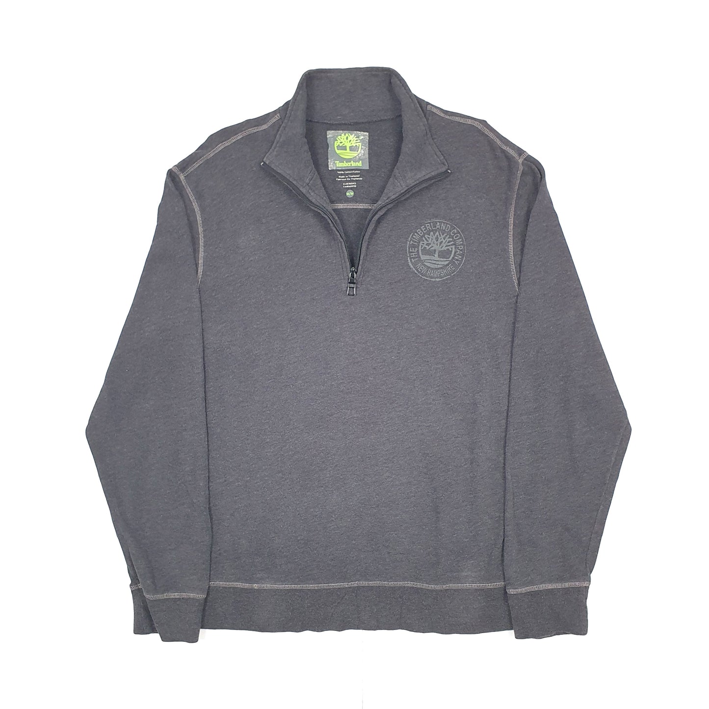 Timberland Spellout Quarter Zip M Grey