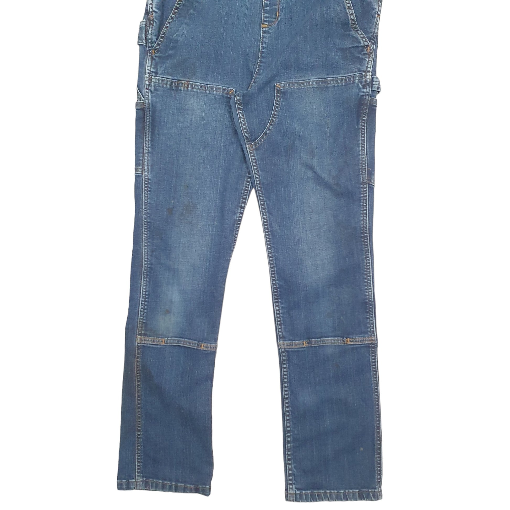 Womens Blue Carhartt Denim Jeans Workwear Bib Overalls Dungaree Trousers