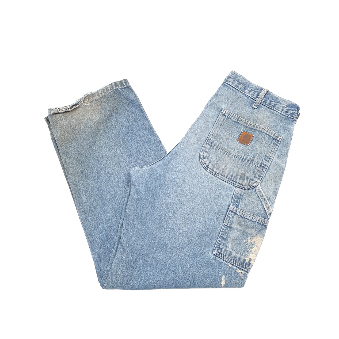 Carhartt Casual Loose Fit Carpenter Jeans W34 L30 Blue