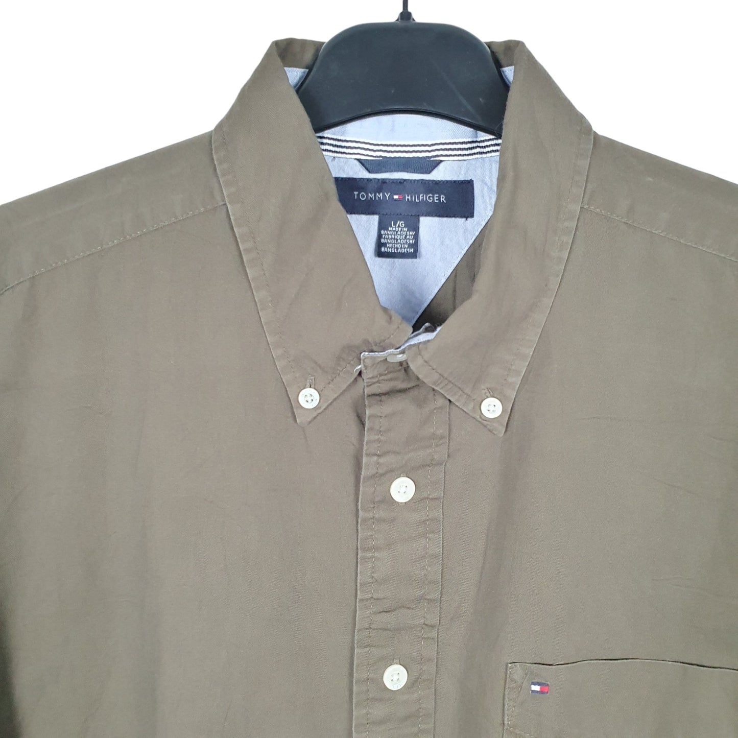 Tommy Hilfiger Long Sleeve Regular Fit Shirt Khaki