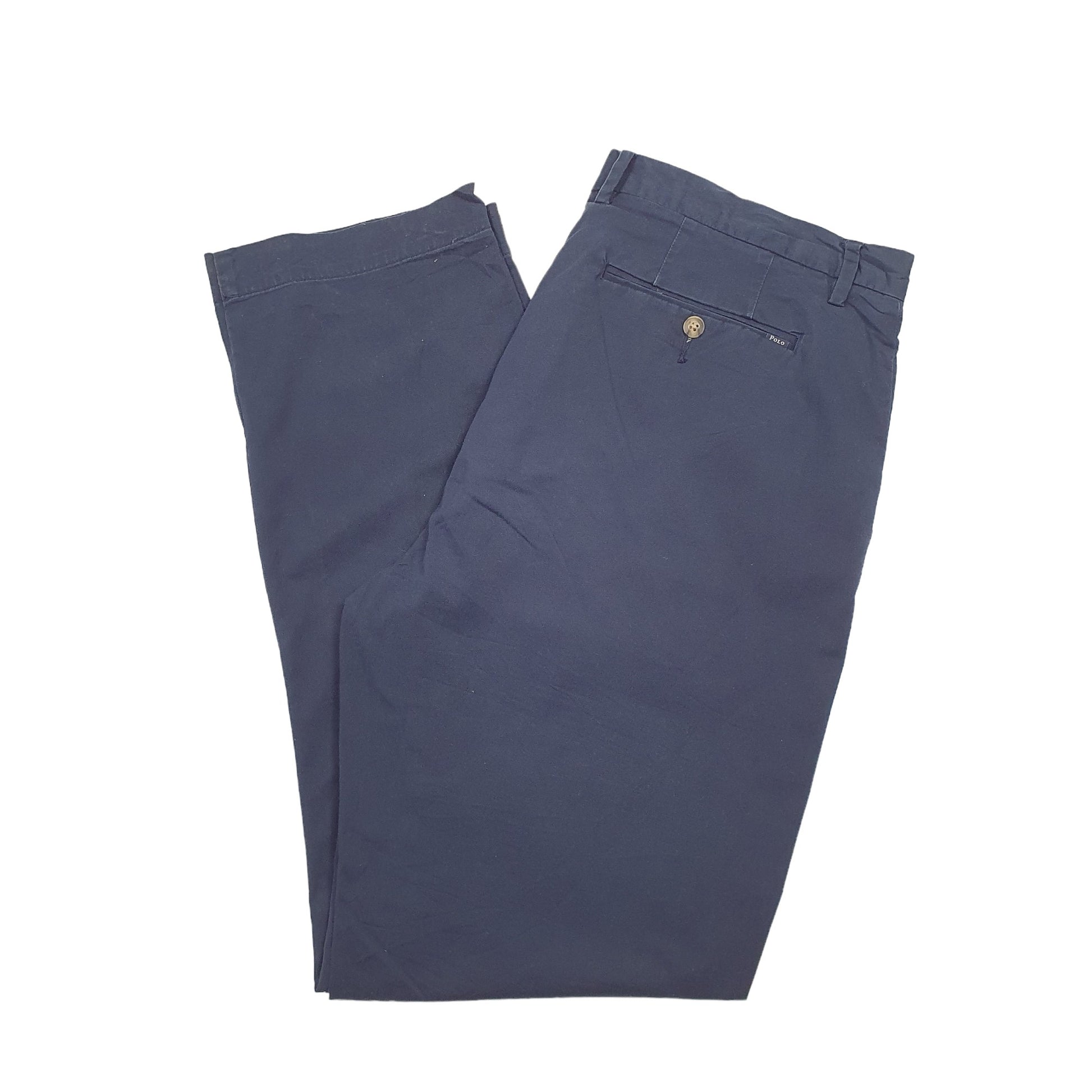 Mens Polo Ralph Lauren Blue Chino Trousers W37 L32 Blue