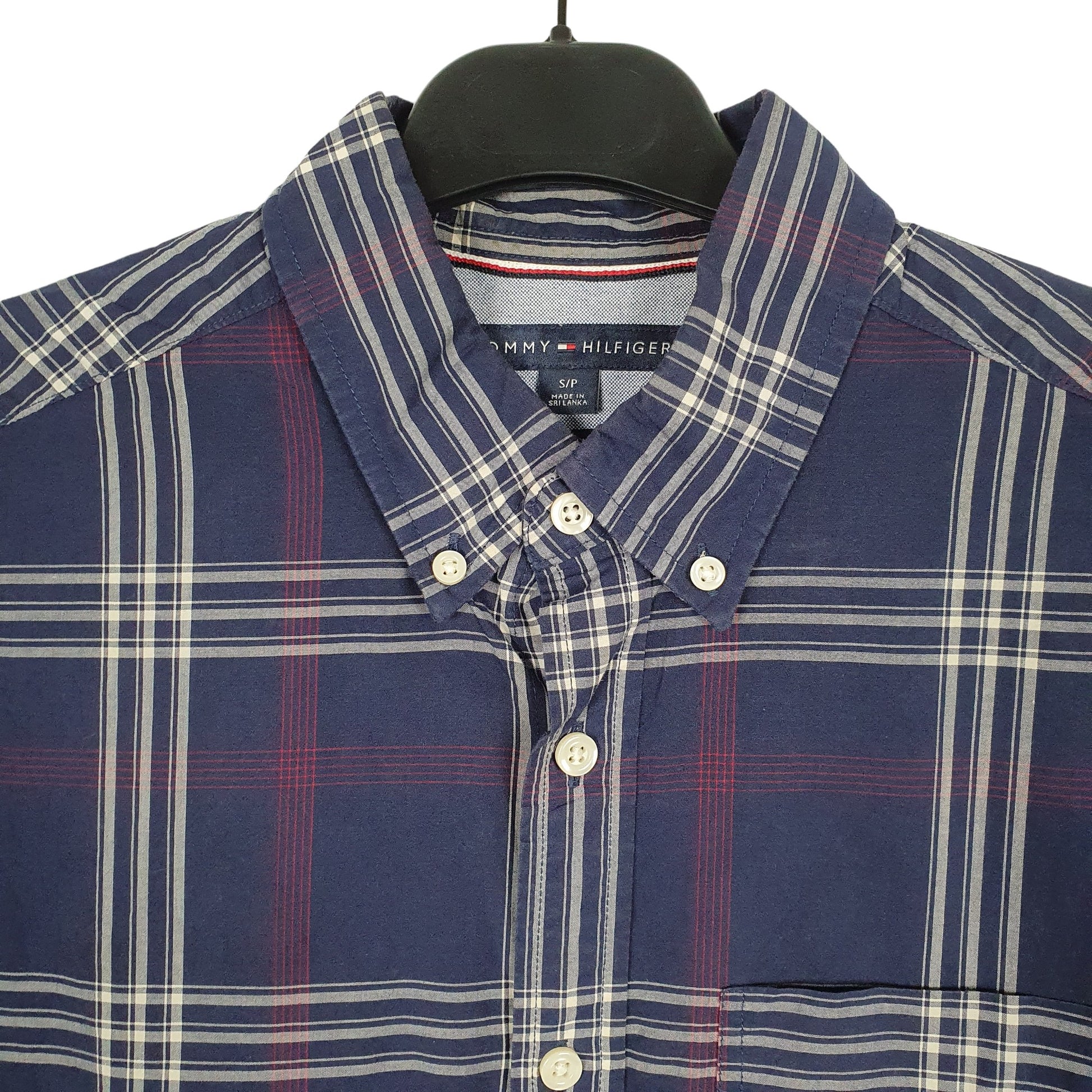 Tommy Hilfiger Long Sleeve Regular Fit Check Shirt Blue