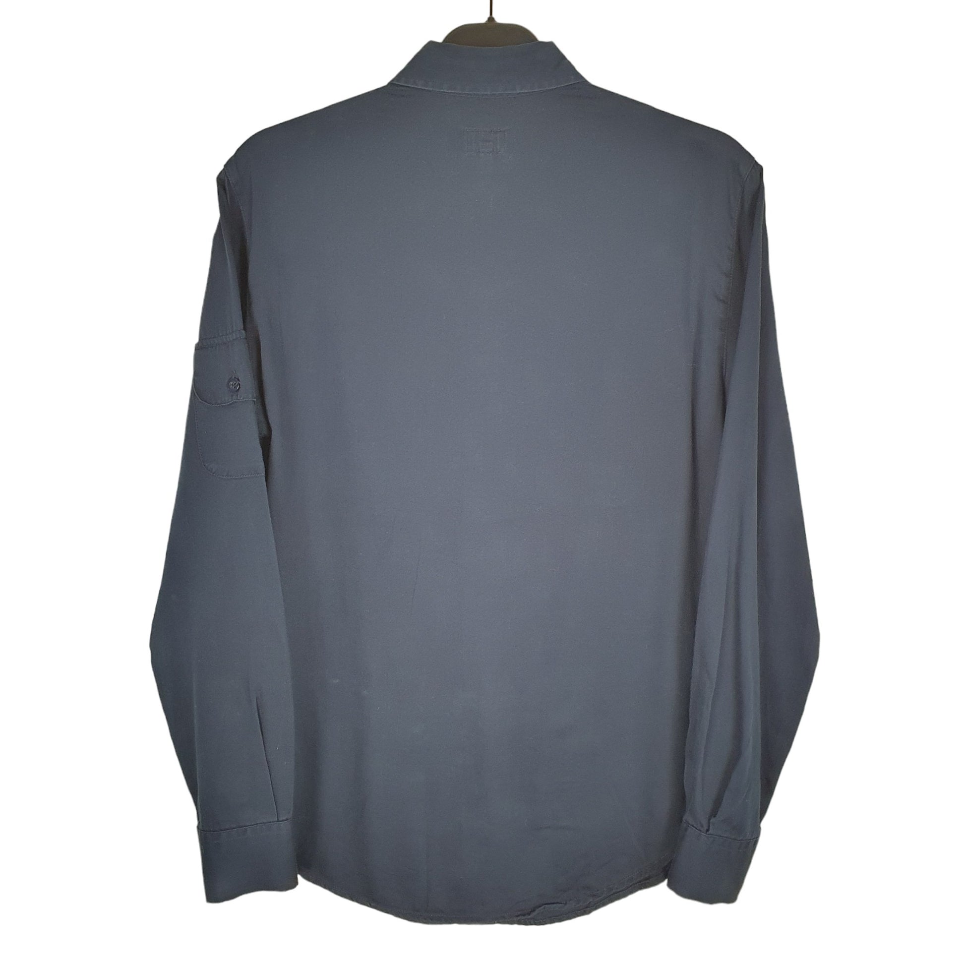 Armani Long Sleeve Regular Fit Shirt Blue