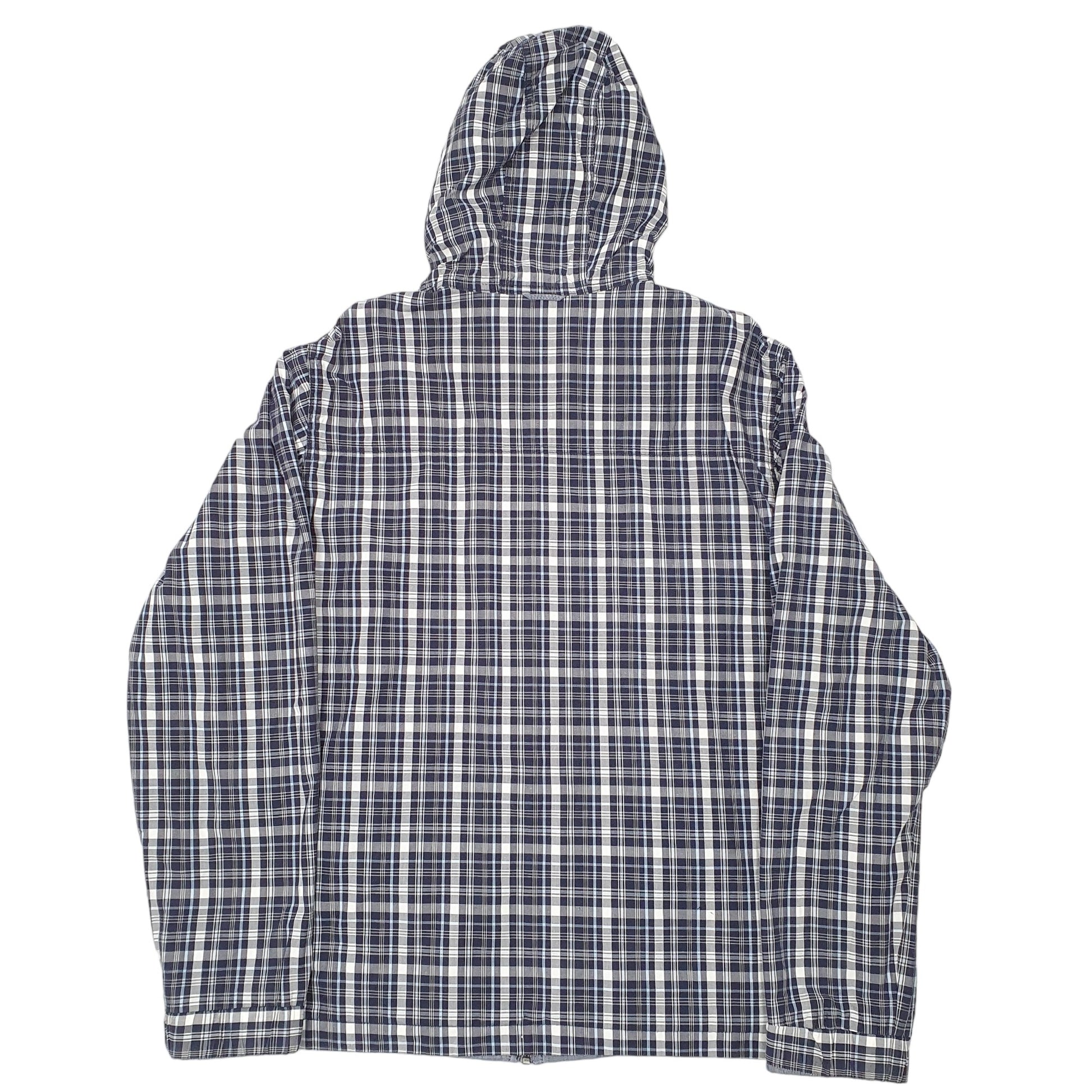 Mens Blue Tommy Hilfiger Reversable Hooded Full Zip Coat