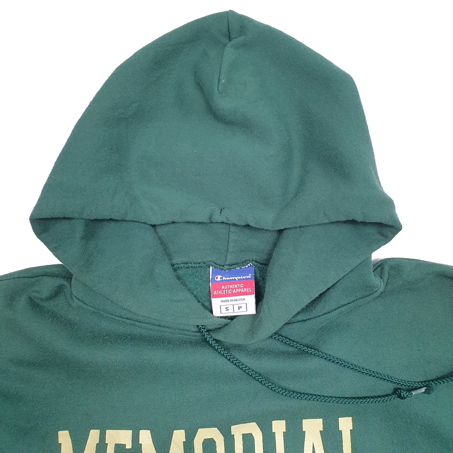 Mens Green Champion Memorial Track USA College Hoodie Jumper