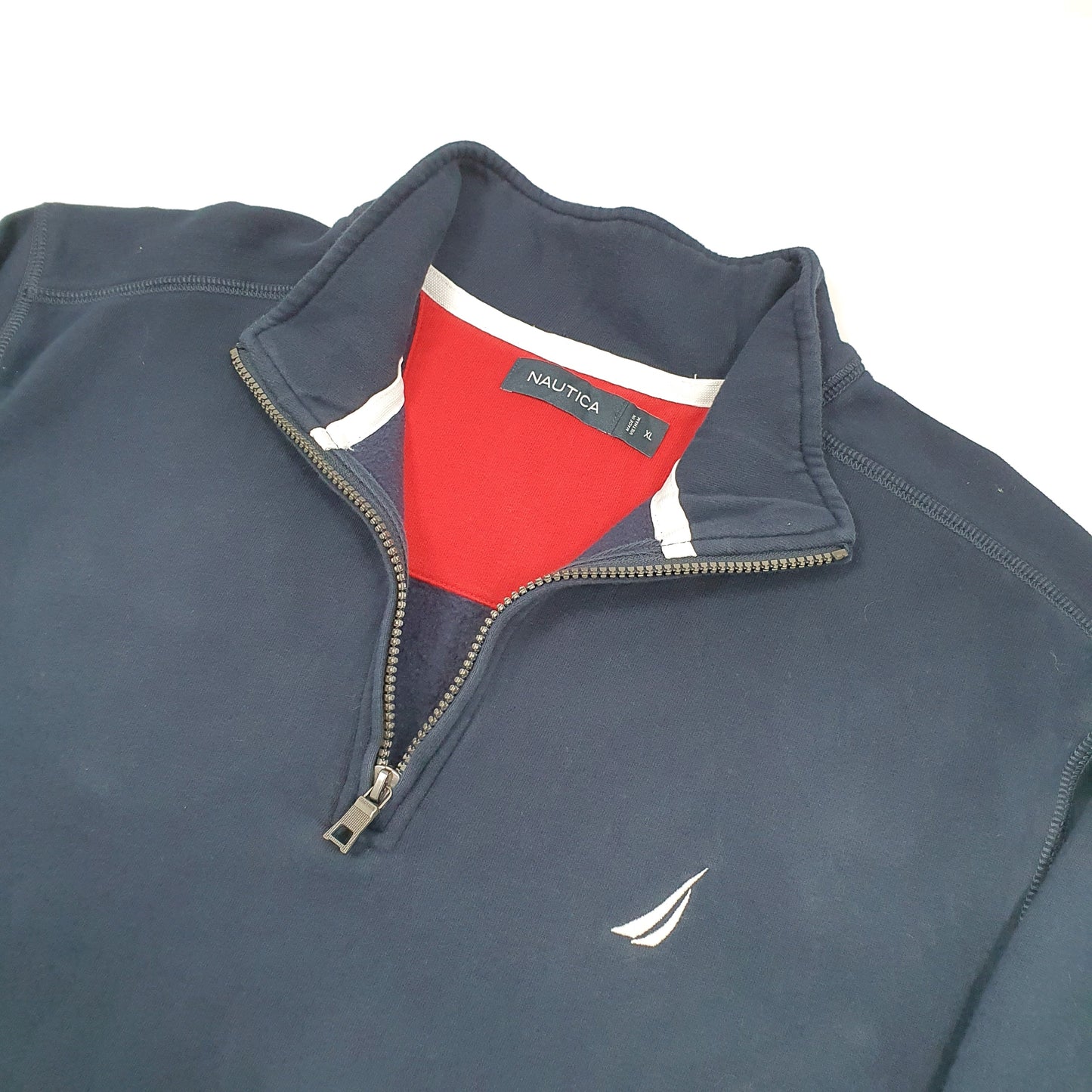 Nautica Quarter Zip XL Navy