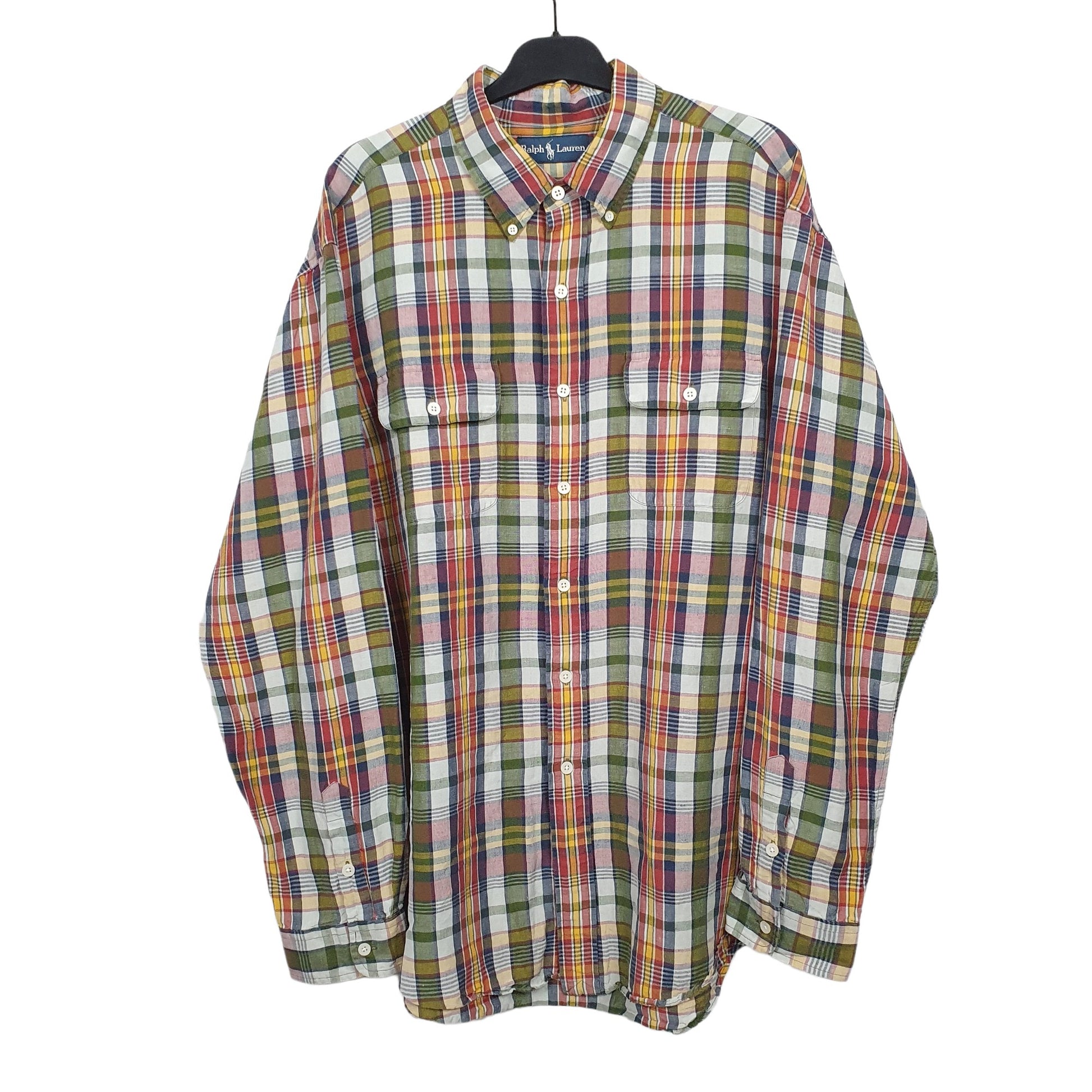 Ralph Lauren Long Sleeve Regular Fit Check Shirt Green