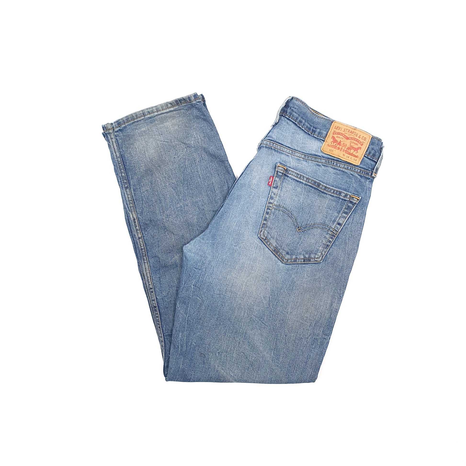 Levis 514 Straight Fit Jeans W34 L32 Blue