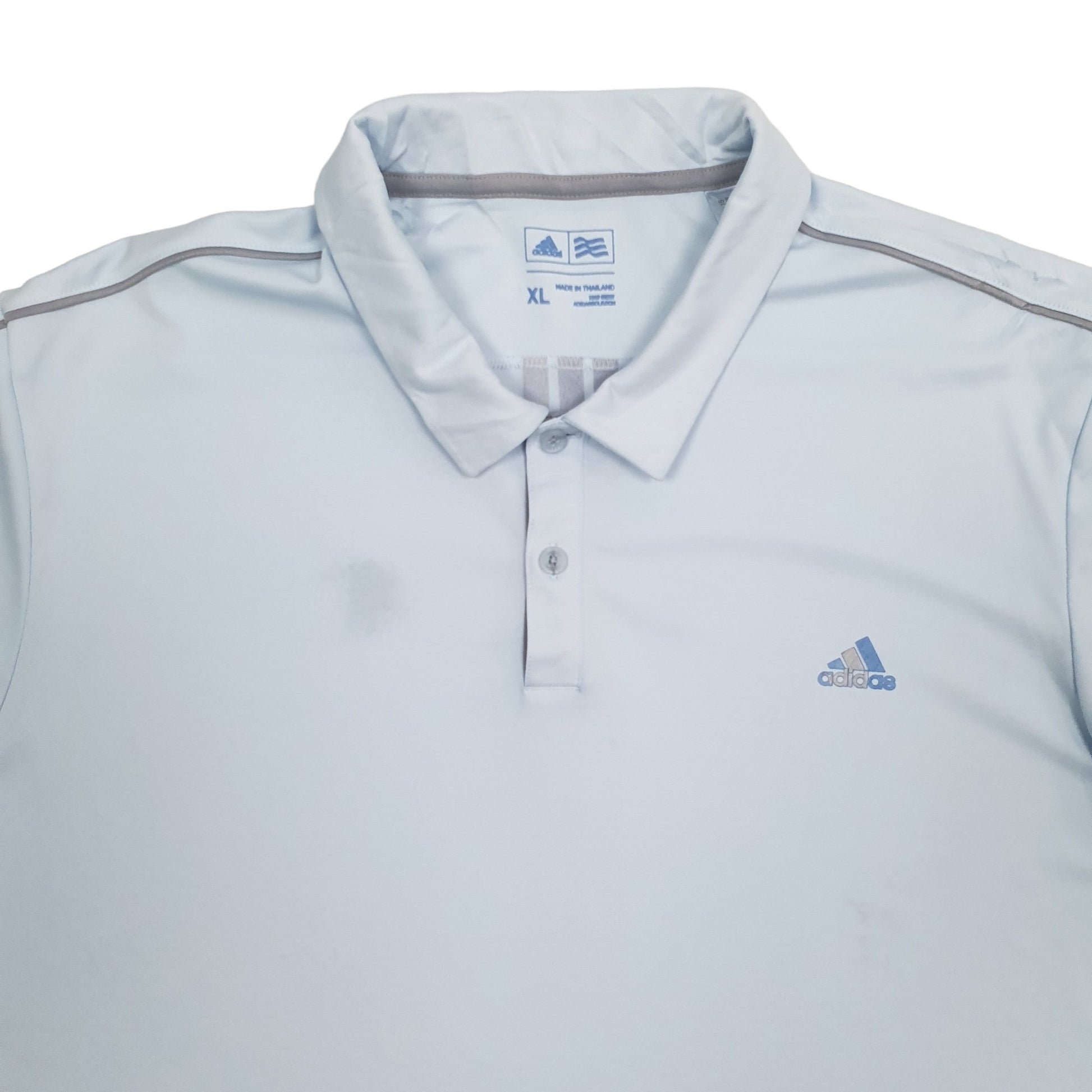 Adidas Golf Short Sleeve Polyester Polo Shirt Blue