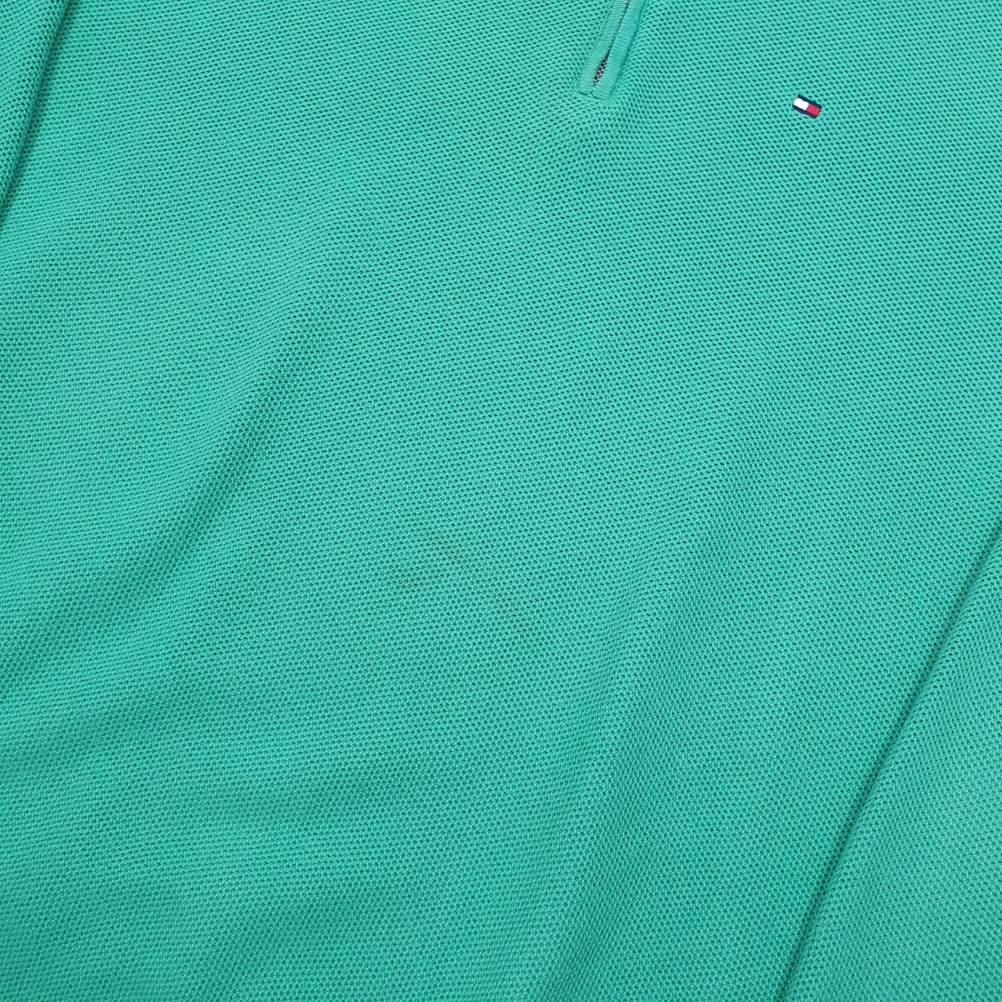 Tommy Hilfiger Quarter Zip XL Green