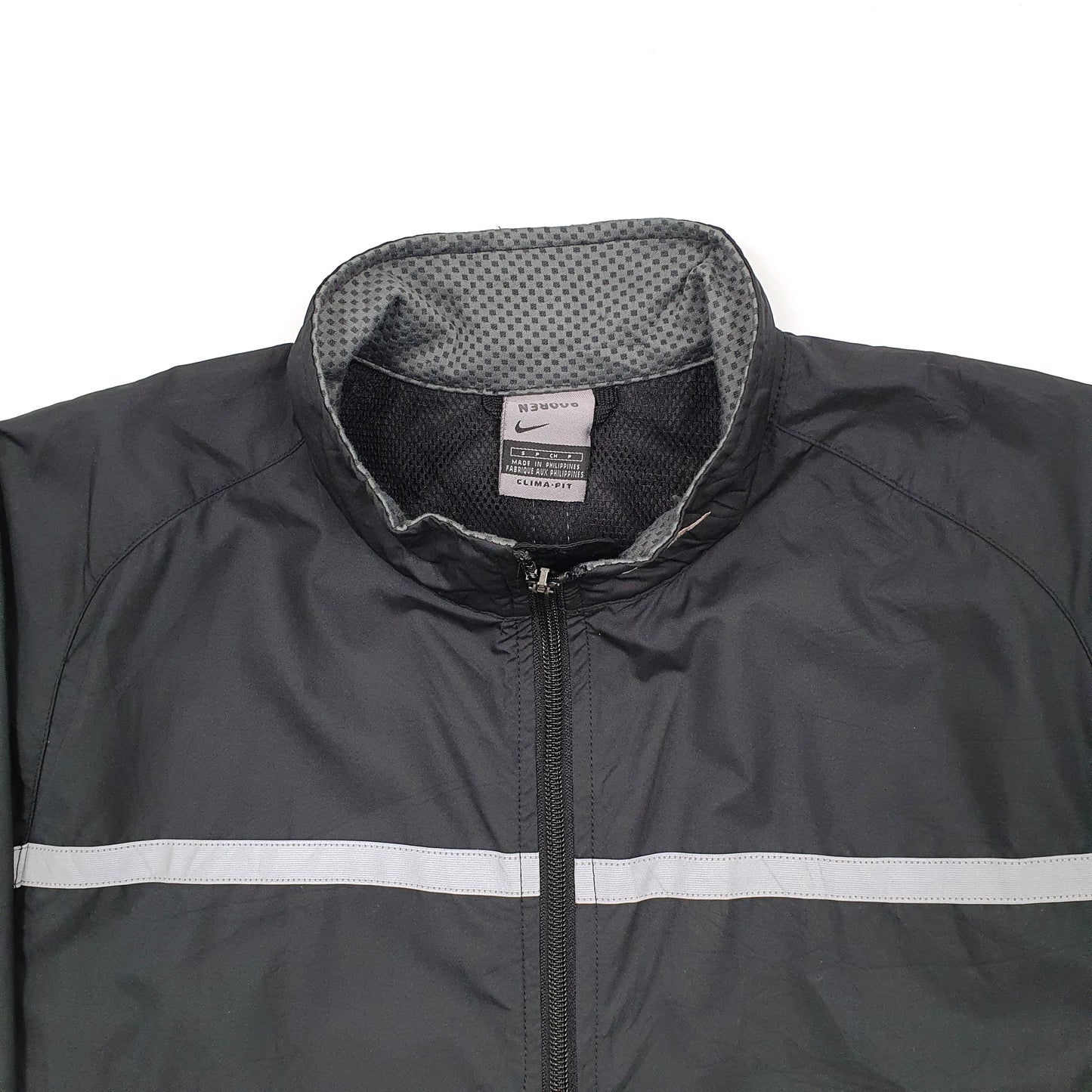 Mens Black Nike Climafit Running Hi Vis Sport Track Top Coat