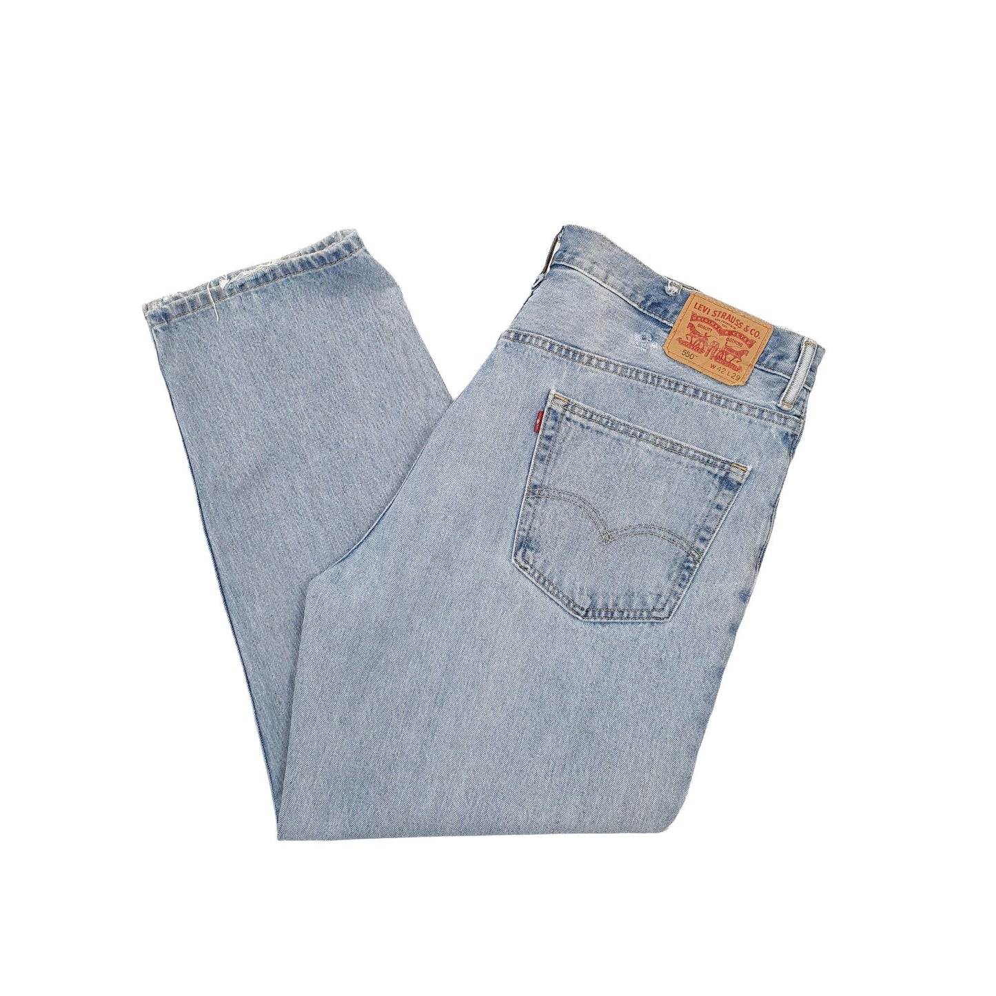 Levis 550 Relaxed Fit Jeans W42 L29 Blue