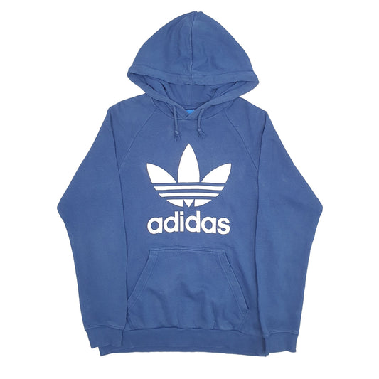 Mens Blue Adidas Hoodie Jumper