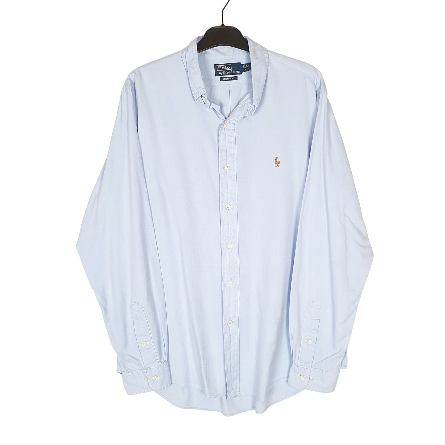 Polo Ralph Lauren Long Sleeve Custom Fit Shirt Blue