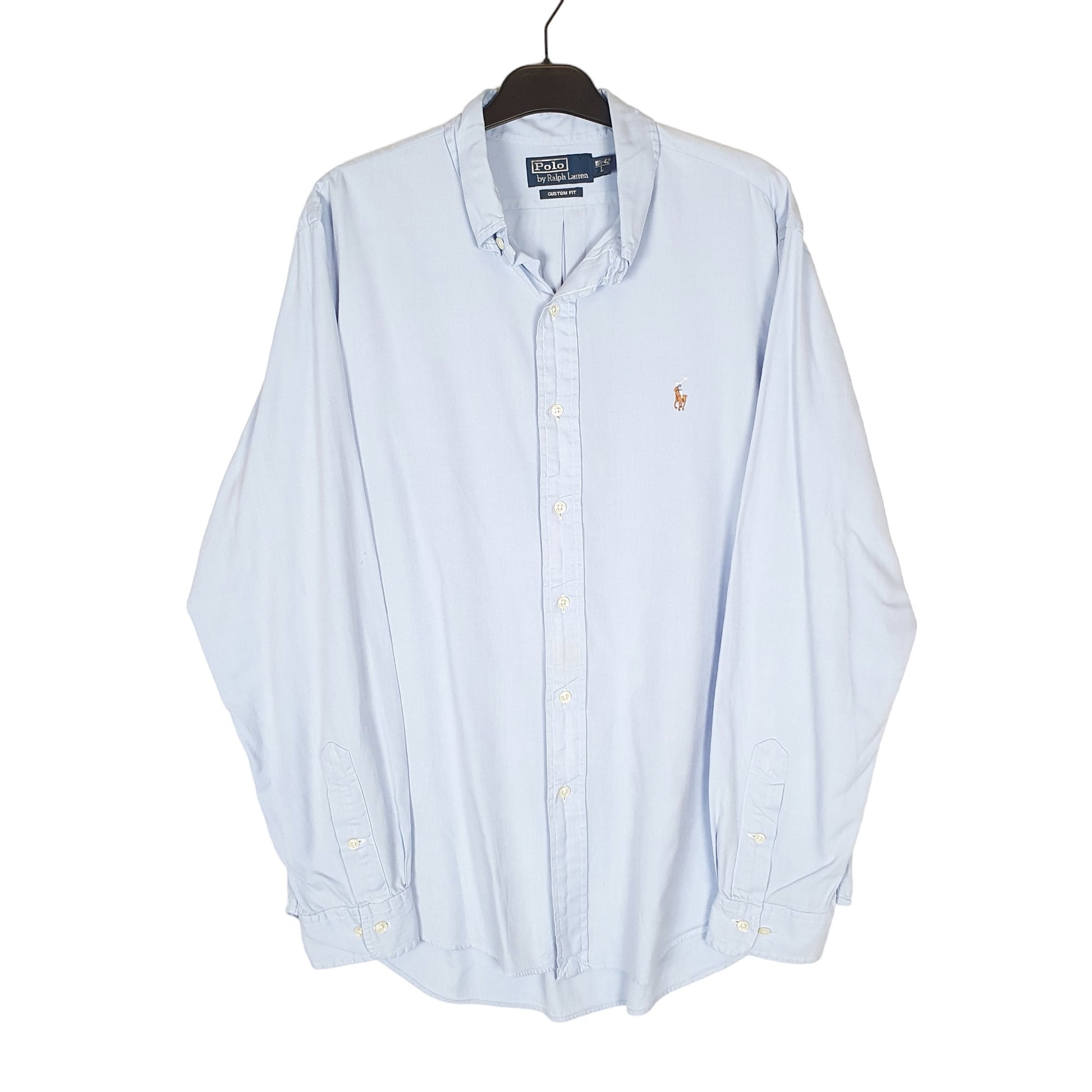 Polo Ralph Lauren Long Sleeve Custom Fit Shirt Blue