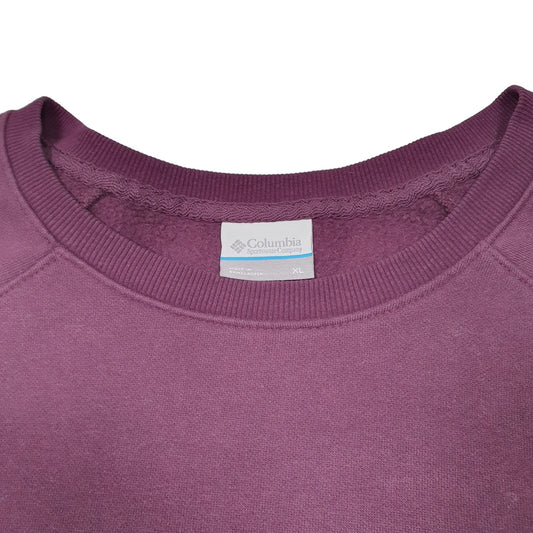 Womens Burgundy Columbia  Crewneck Jumper