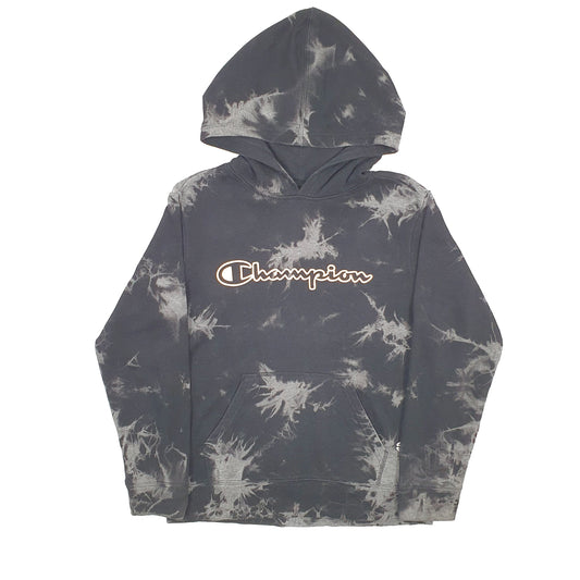 Champion Tie Dye Hoodie XS Black