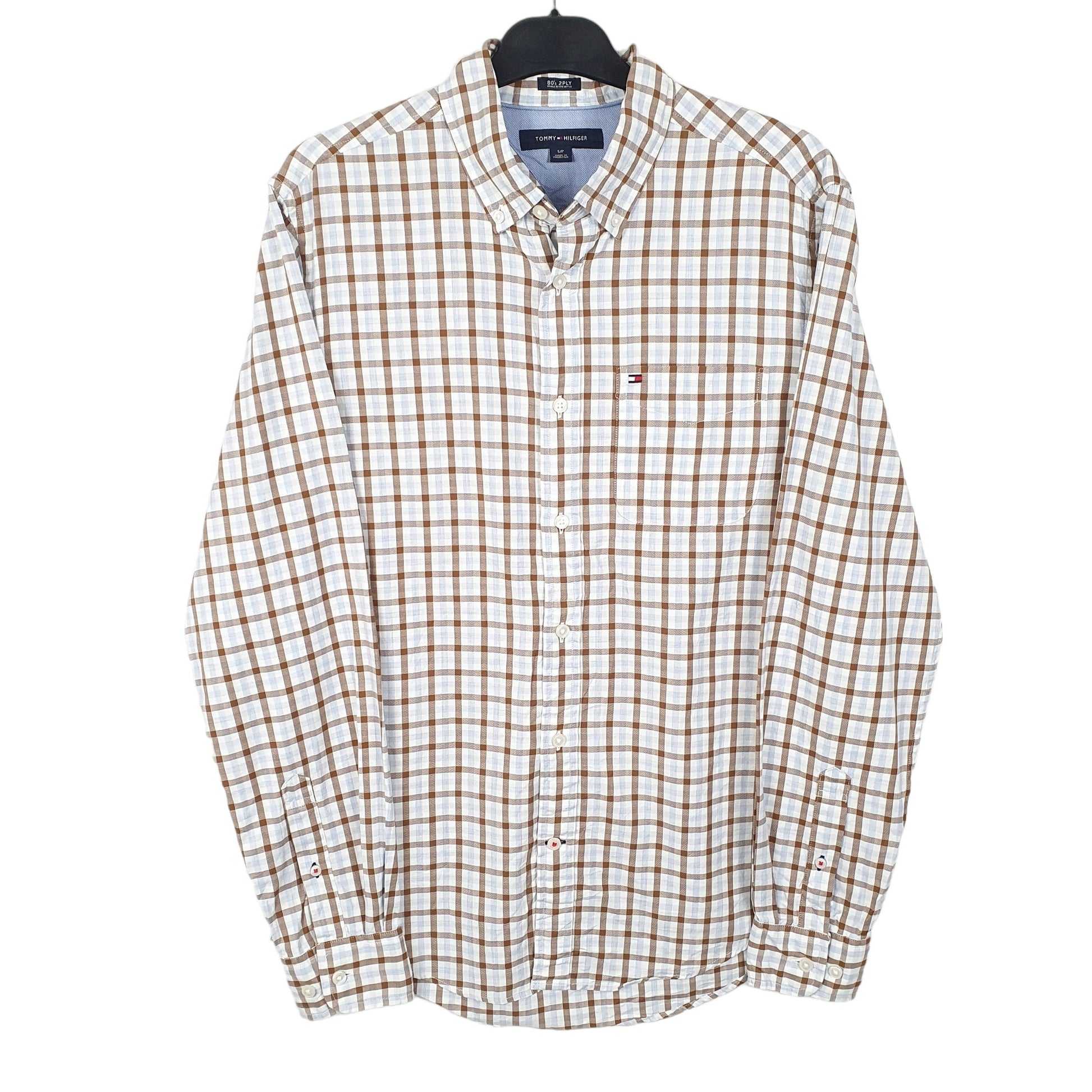 White Tommy Hilfiger Long Sleeve Shirt