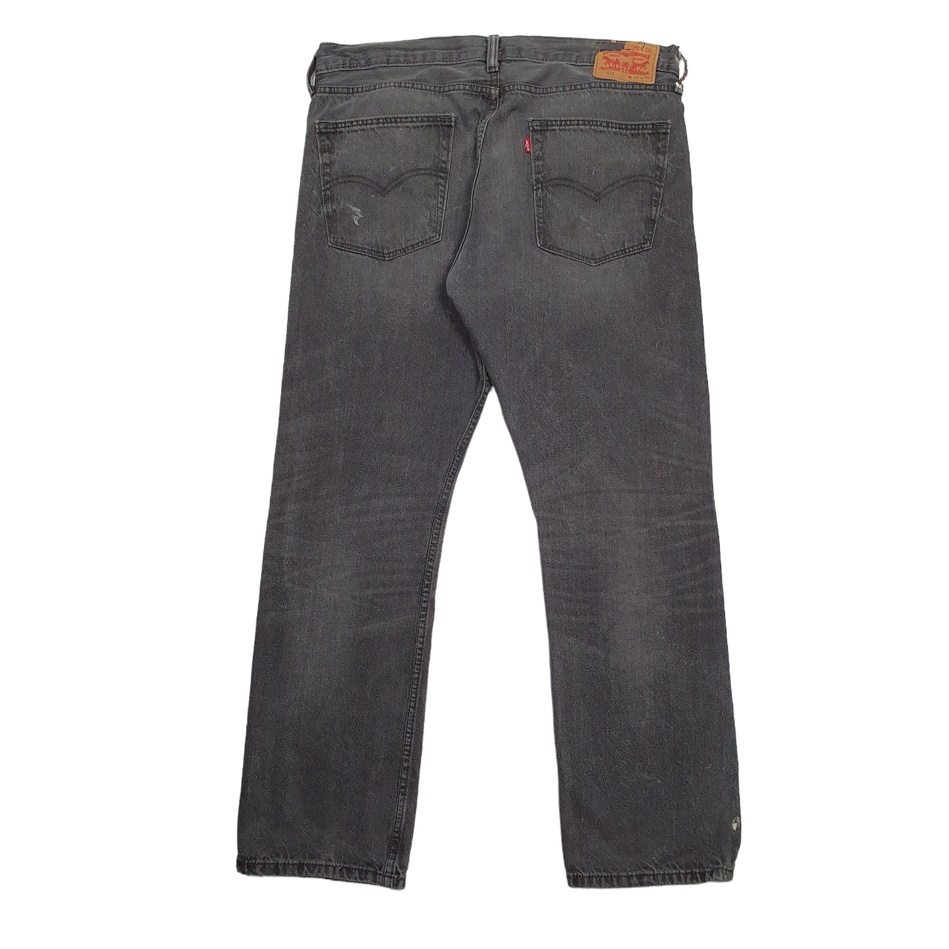 Levis 513 Slim Fit Jeans W36 L30 Black