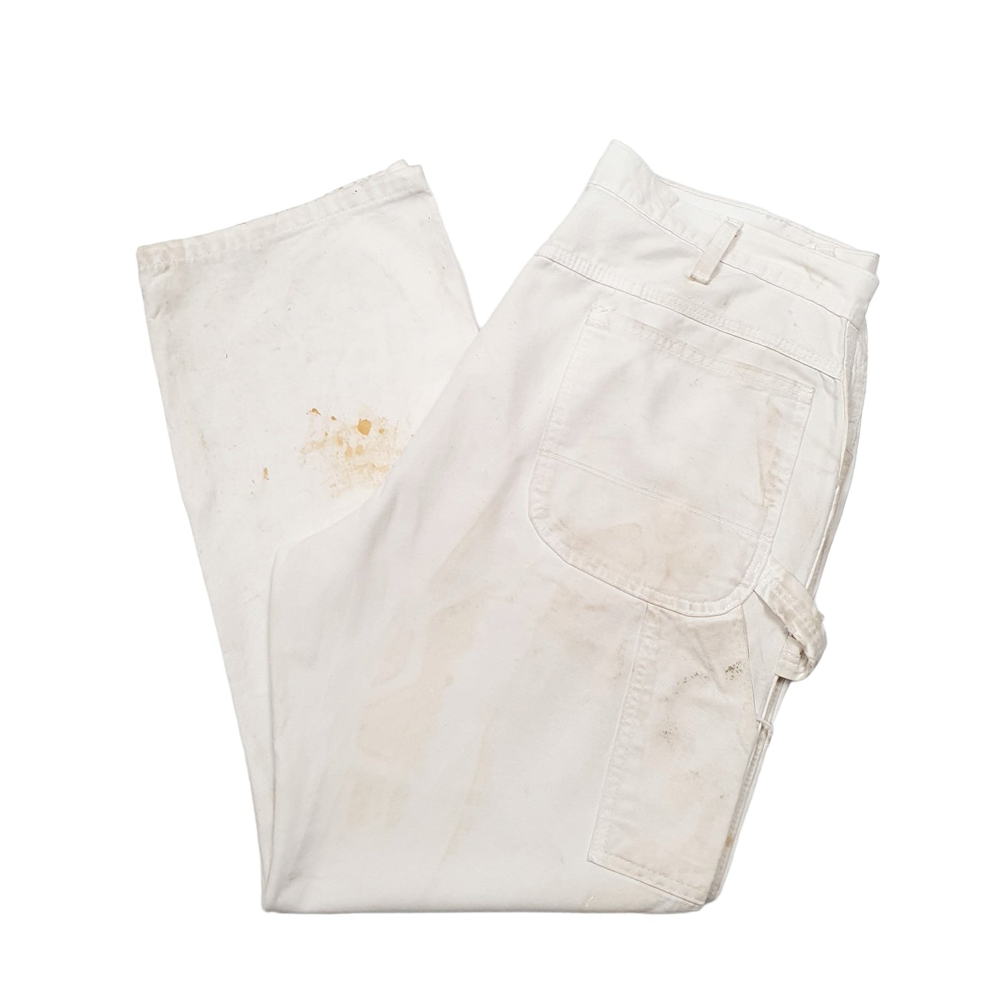 Mens White Dickies  Carpenter Trousers