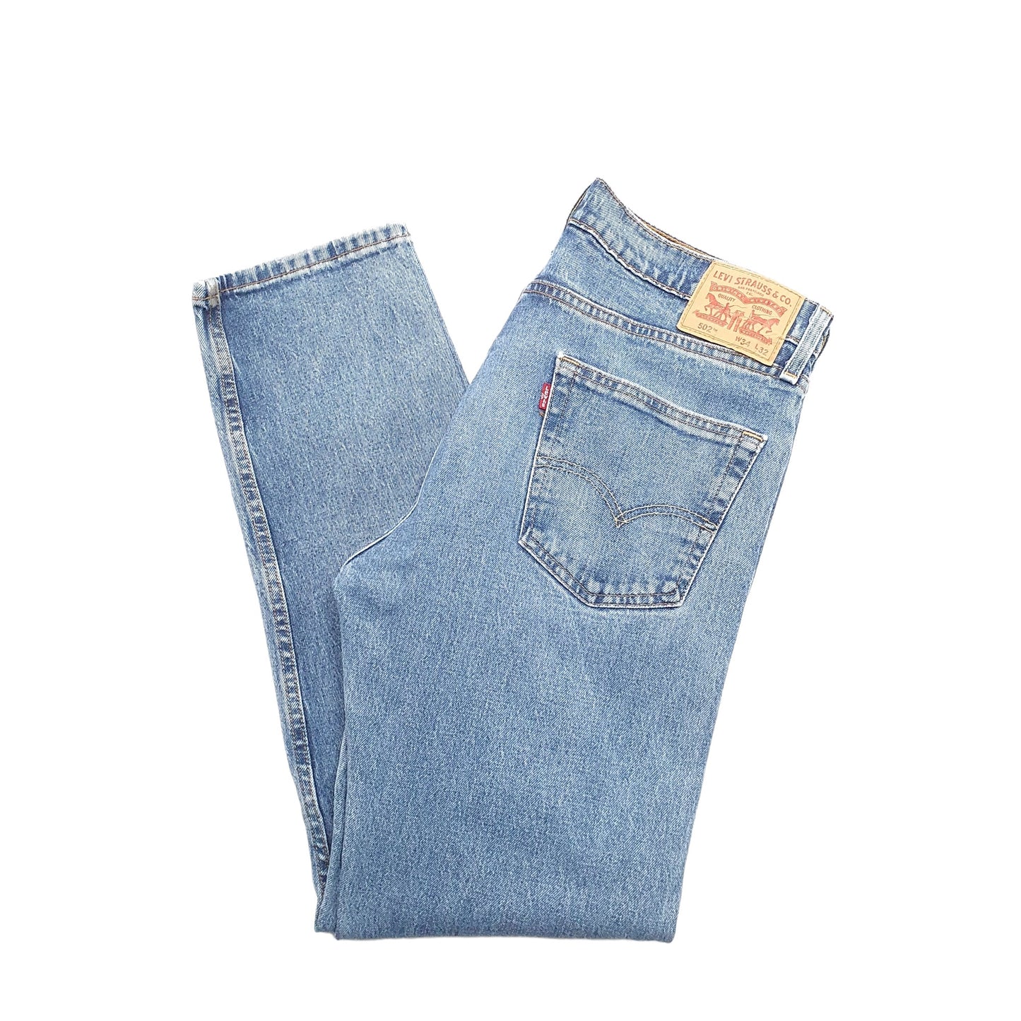 Levis 502 Regular Fit Jeans W34 L32 Blue