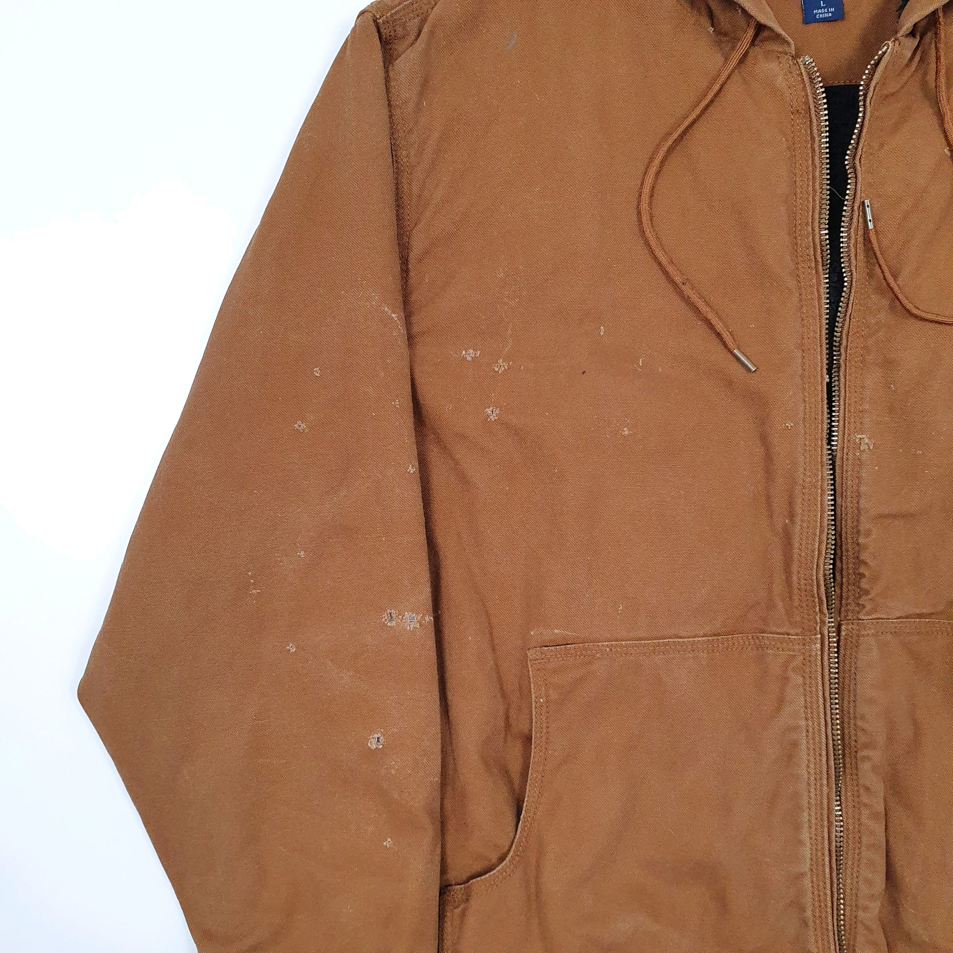 Mens Duck Smiths Sherpa Hoodie Workwear Jacket Coat