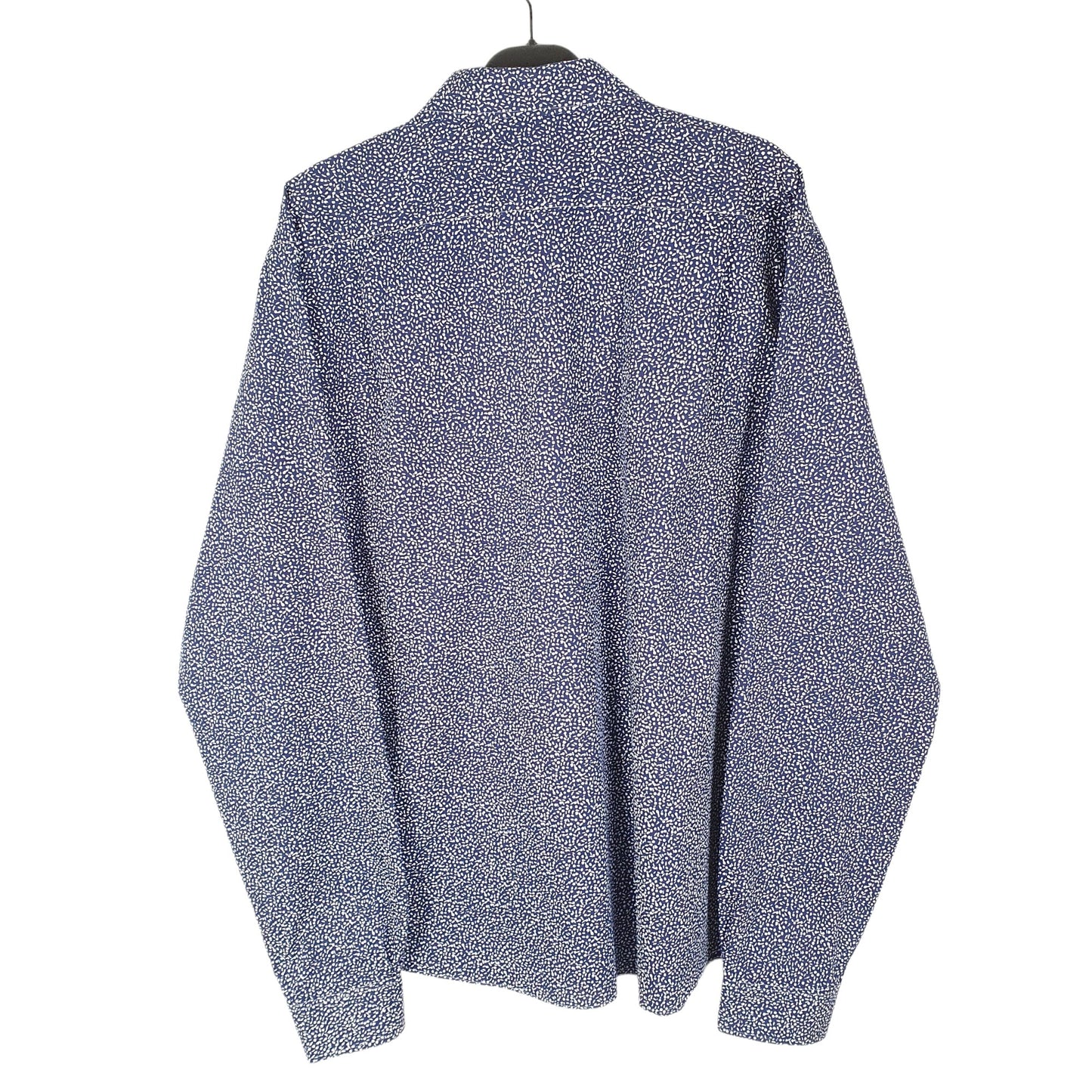 Tommy Hilfiger All Over Print Long Sleeve Regular Fit Shirt Navy